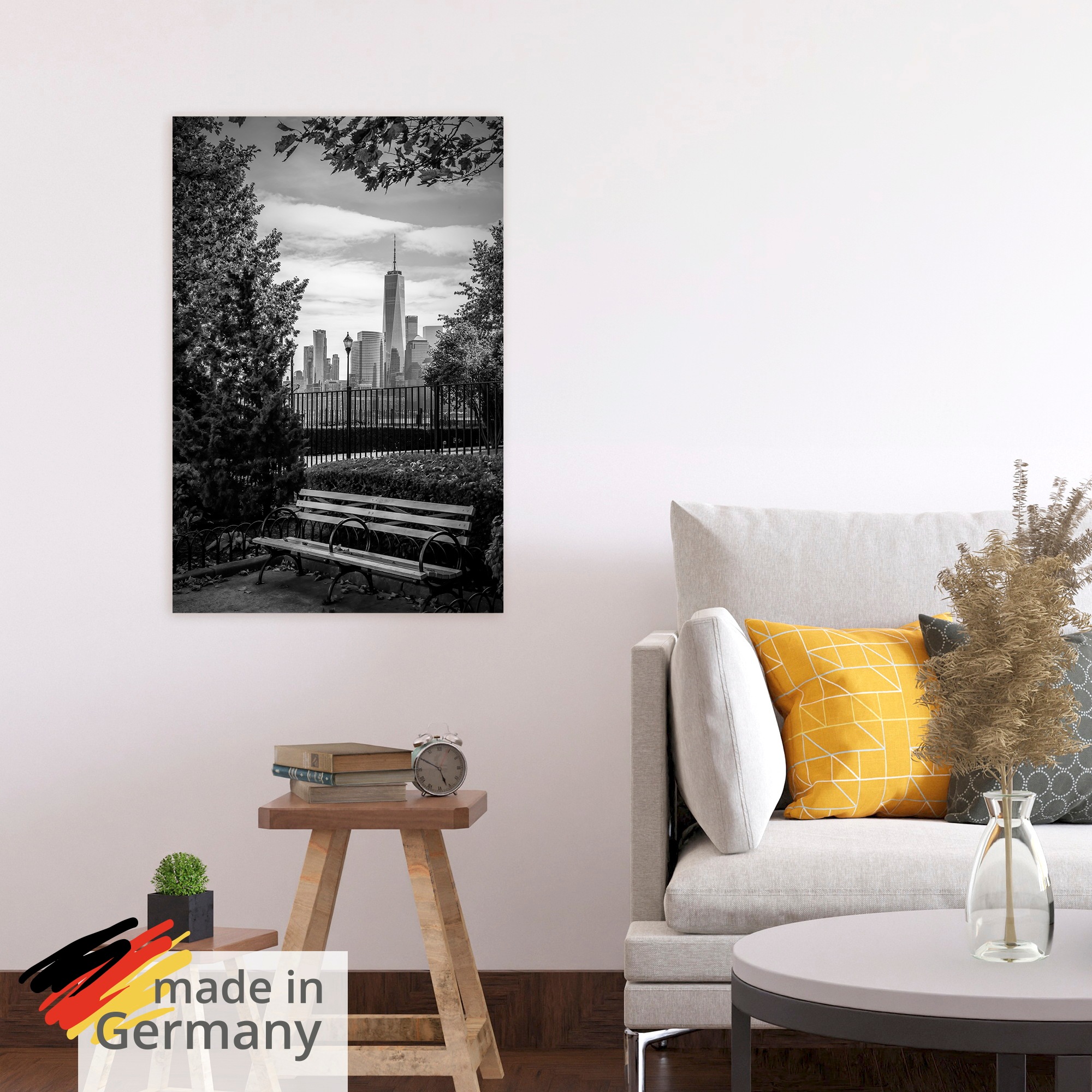 Artland Wandbild »Urbaner Rückzugsort mit NYC-Skyline« 1 Stk. tlg. als Alubild, Leinwandbild, Poster, Wandaufkleber in verschied. Größen
