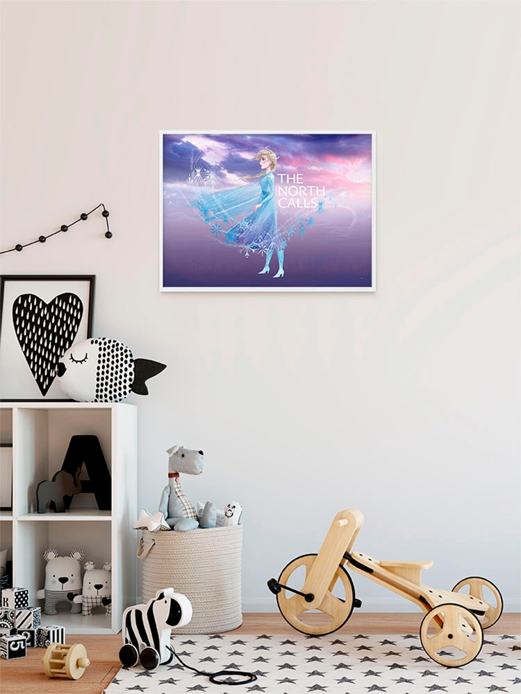 Komar Bild »Frozen Elsa The North Calls«, Disney, (1 St.), Wandbild zur Dekoration im Kinderzimmer - ohne Rahmen