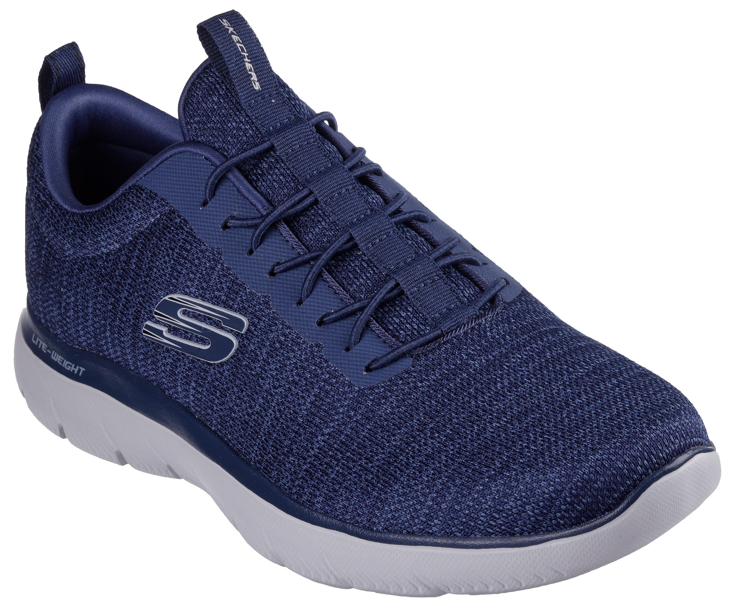 Skechers Slip-On Sneaker "SUMMITS-", Slipper, Freizeitschuh, Halbschuh mit Elastic Schnürsenkel