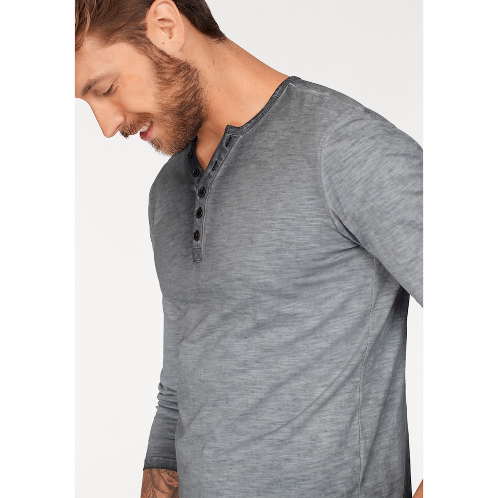 Bruno Banani Langarmshirt, Slubyarn