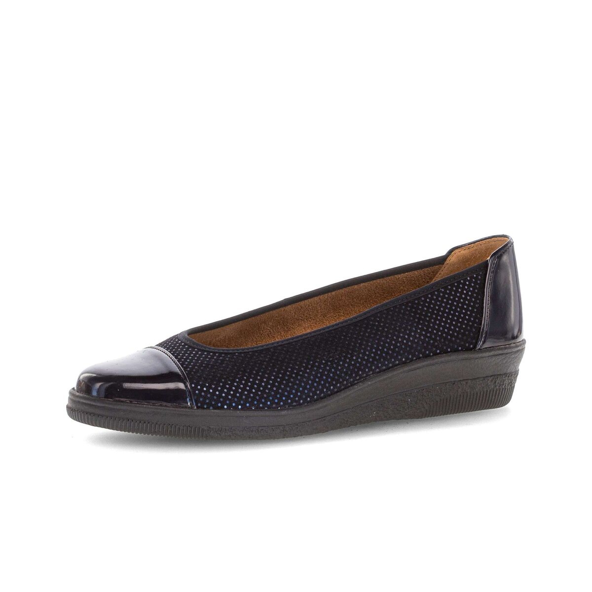Ballerina GABOR "Sportliche Ballerina", Damen, Gr. 40, blau, Schuhe Ballerina 10