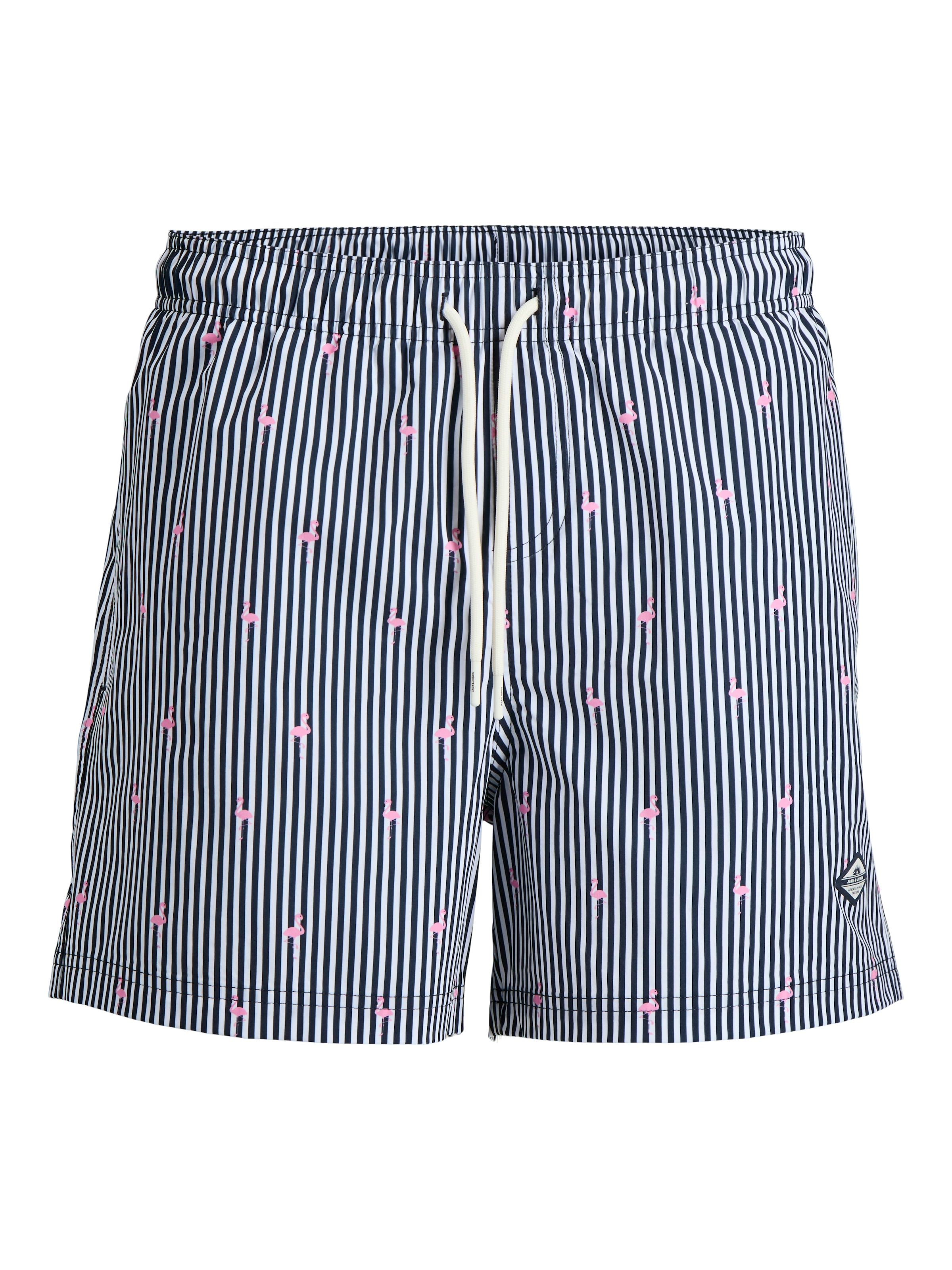 Jack & Jones Badeshorts »JPSTMAUI BREEZE MINI STRIPE SWIM SRT SN« Kunstfaser, normal geschnitten