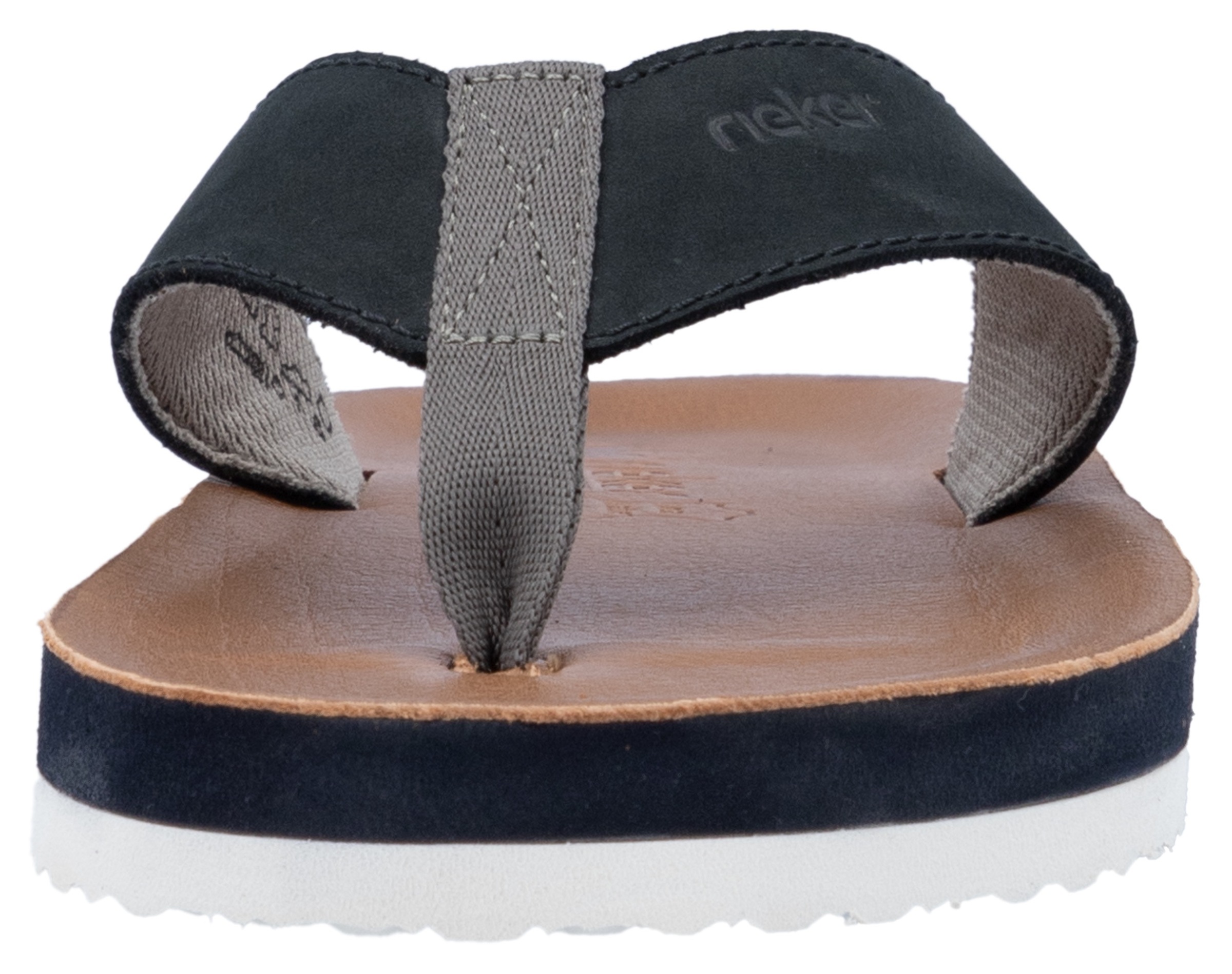 Rieker Zehentrenner, Sommerschuh, Strandschuh, Badeschuh, Poolslide mit Zehensteg