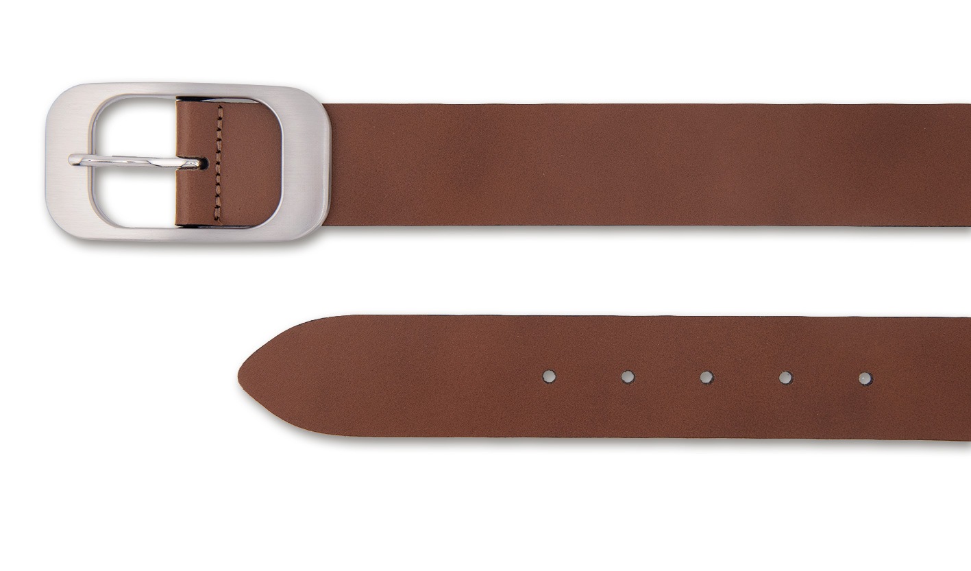 Thumbnail - BERND GÖTZ Ledergürtel "Ledergürtel mit elegant abgerundeter Rechtecksschließe"