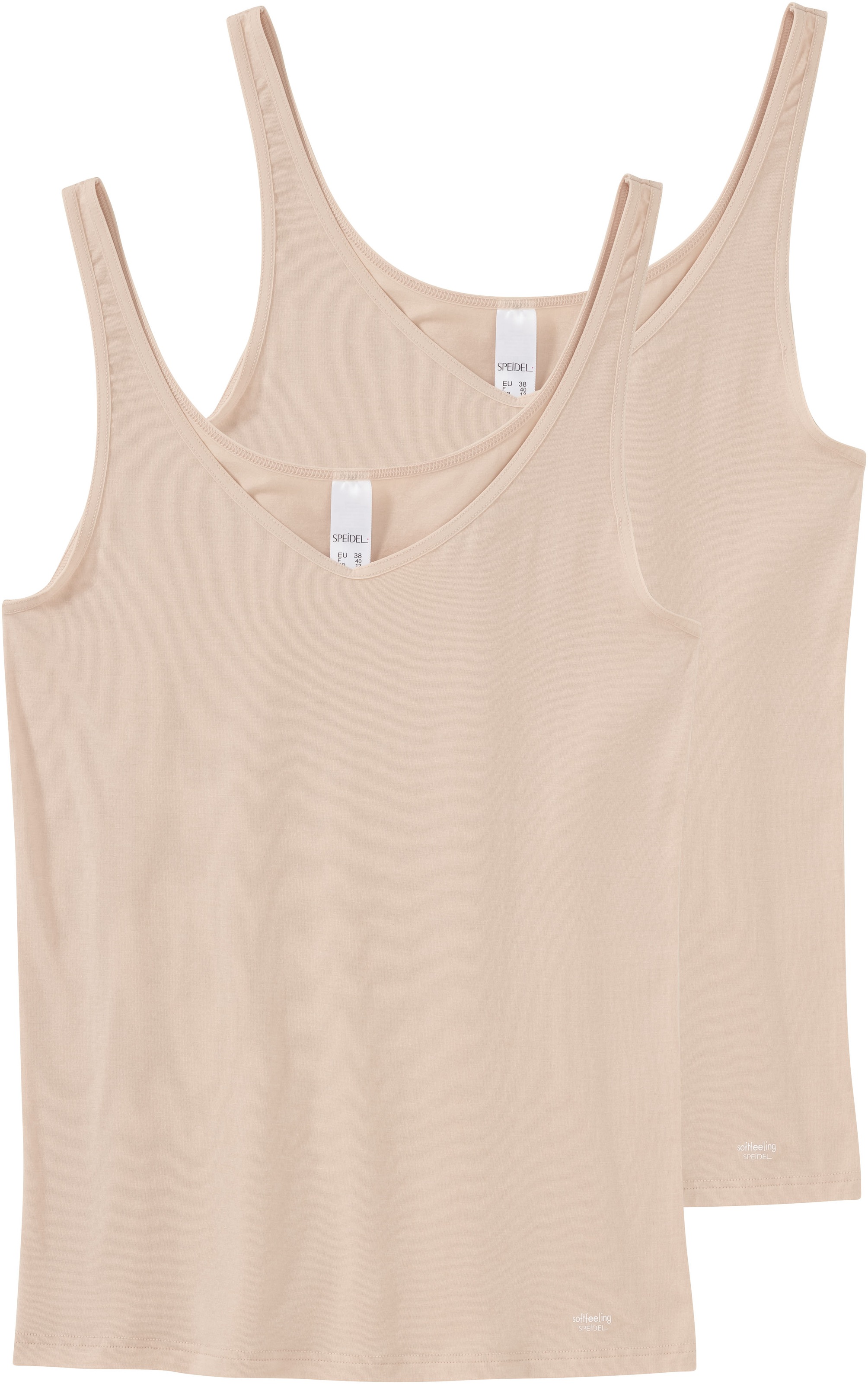 Speidel Unterhemd "Softfeeling" basic, eng, V-Ausschnitt, weich, elastisch, atmungsaktiv, Baumwollmix