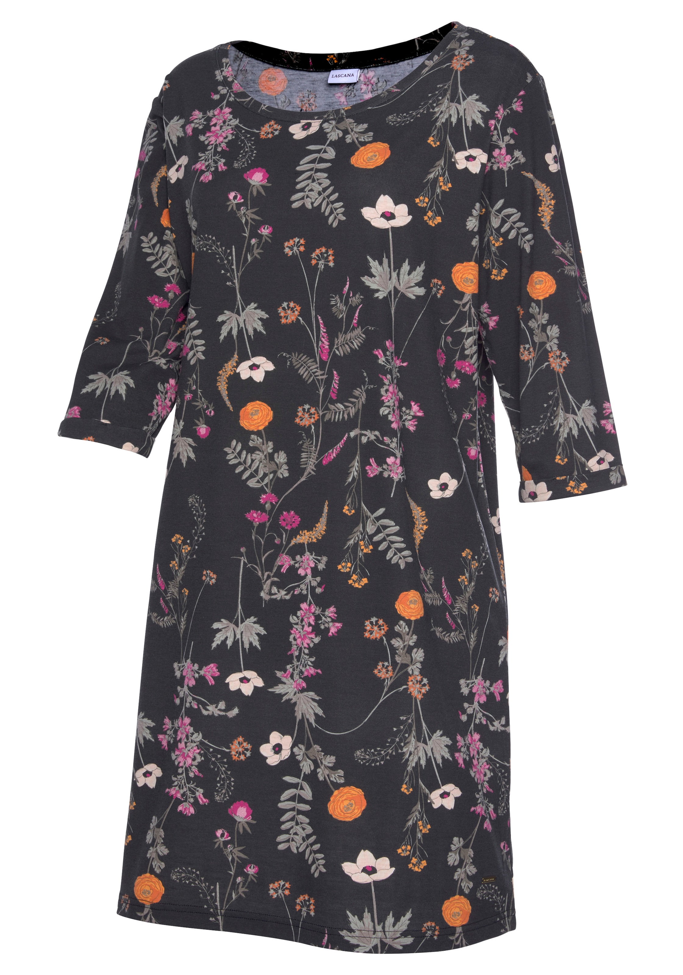 【Auffüllen】 LASCANA Nachthemd, Wildblumen mit bestellen BAUR Muster online 