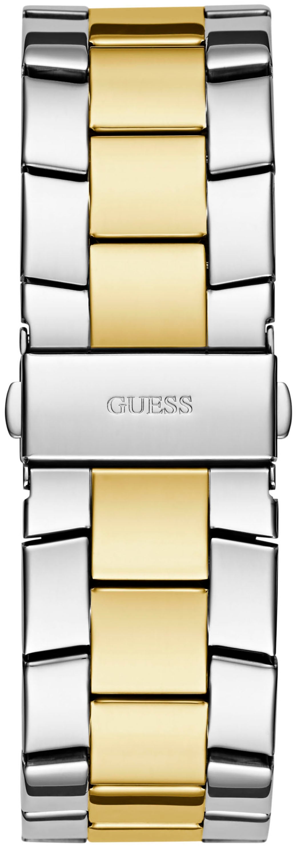 Guess Multifunktionsuhr »MAJESTIC«, Quarzuhr, Armbanduhr, Herren, Datum, 12/24-Std.-Anzeige,Kristallsteine