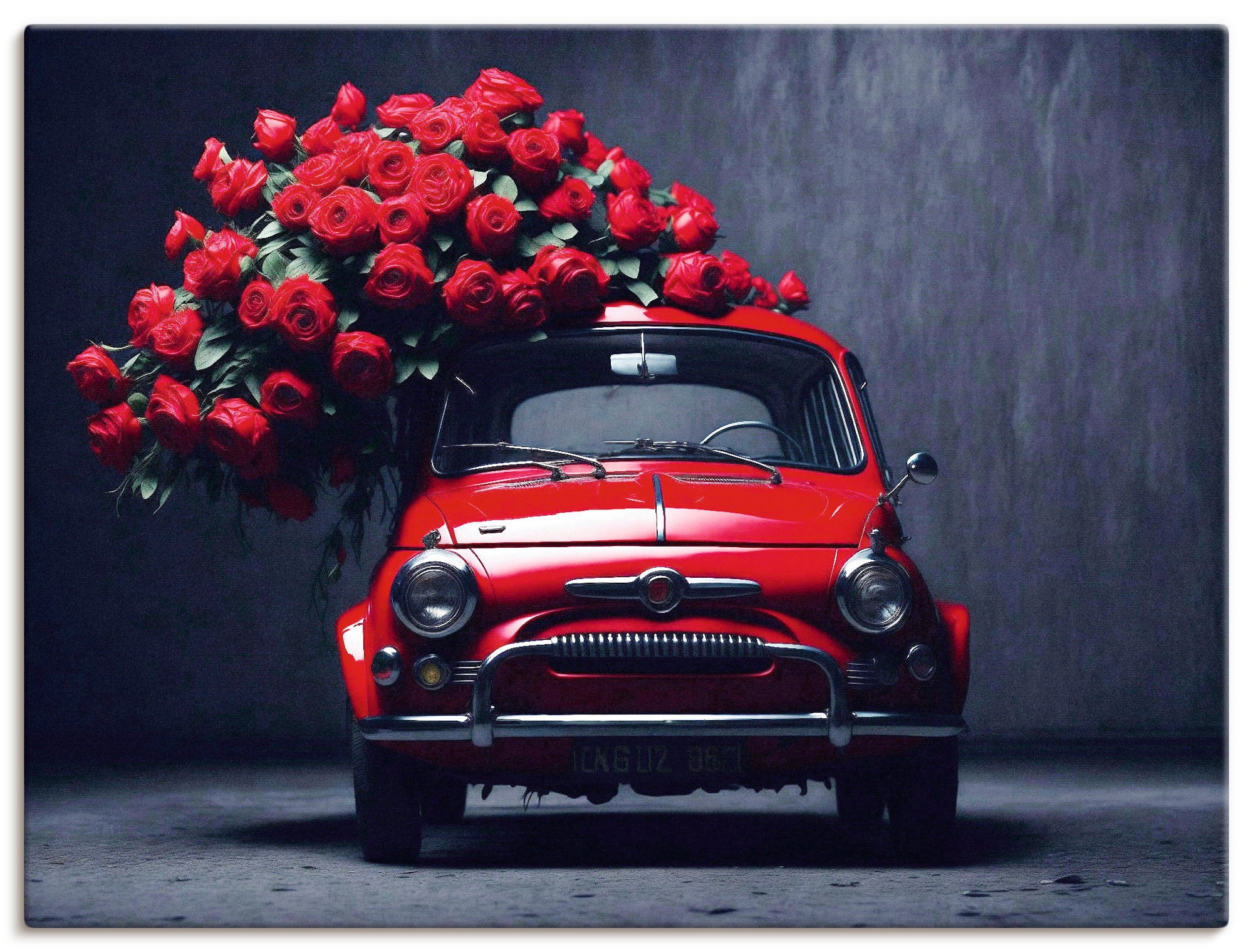 Wandbild ARTLAND "Rote Rosen für den kleinen Italiener", farbe bild(er): rot, B:60cm H:45cm, Bilder, als Alubild, Leinwandbild, Poster, Wandaufkleber in verschied. Größen
