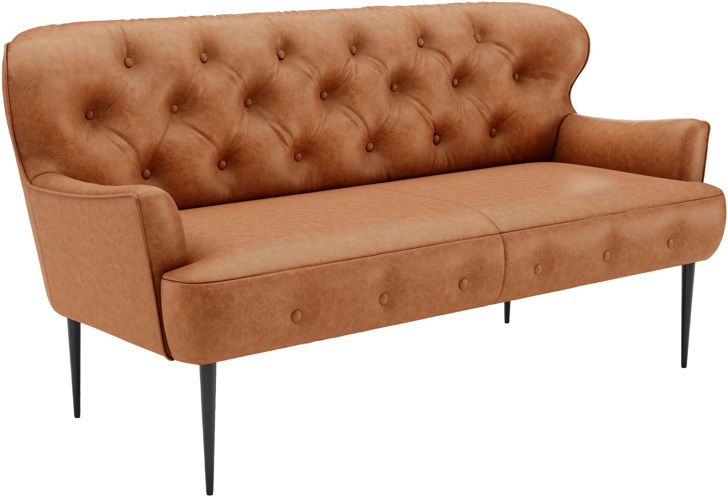 Thumbnail - Home affaire 2,5-Sitzer "Amber" mit Knopfheftung,in verschieden Stoffarten