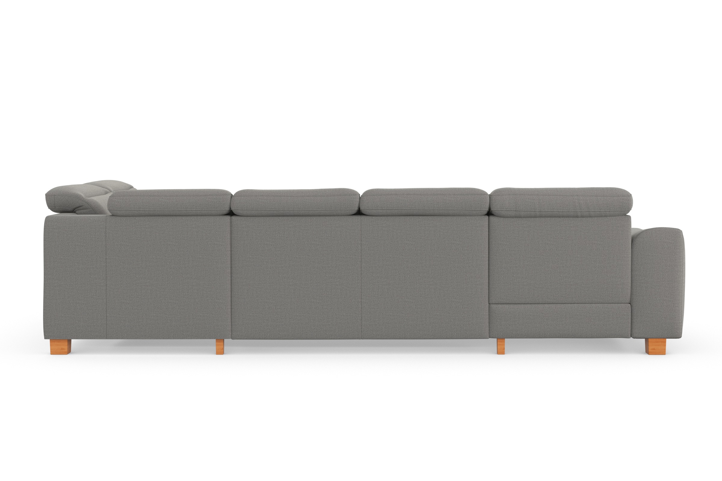 sit&more Wohnlandschaft »Dundee U-Form«, mit Federkern und Massivholzfüßen, wahlweise mit Kopfteilverstellung