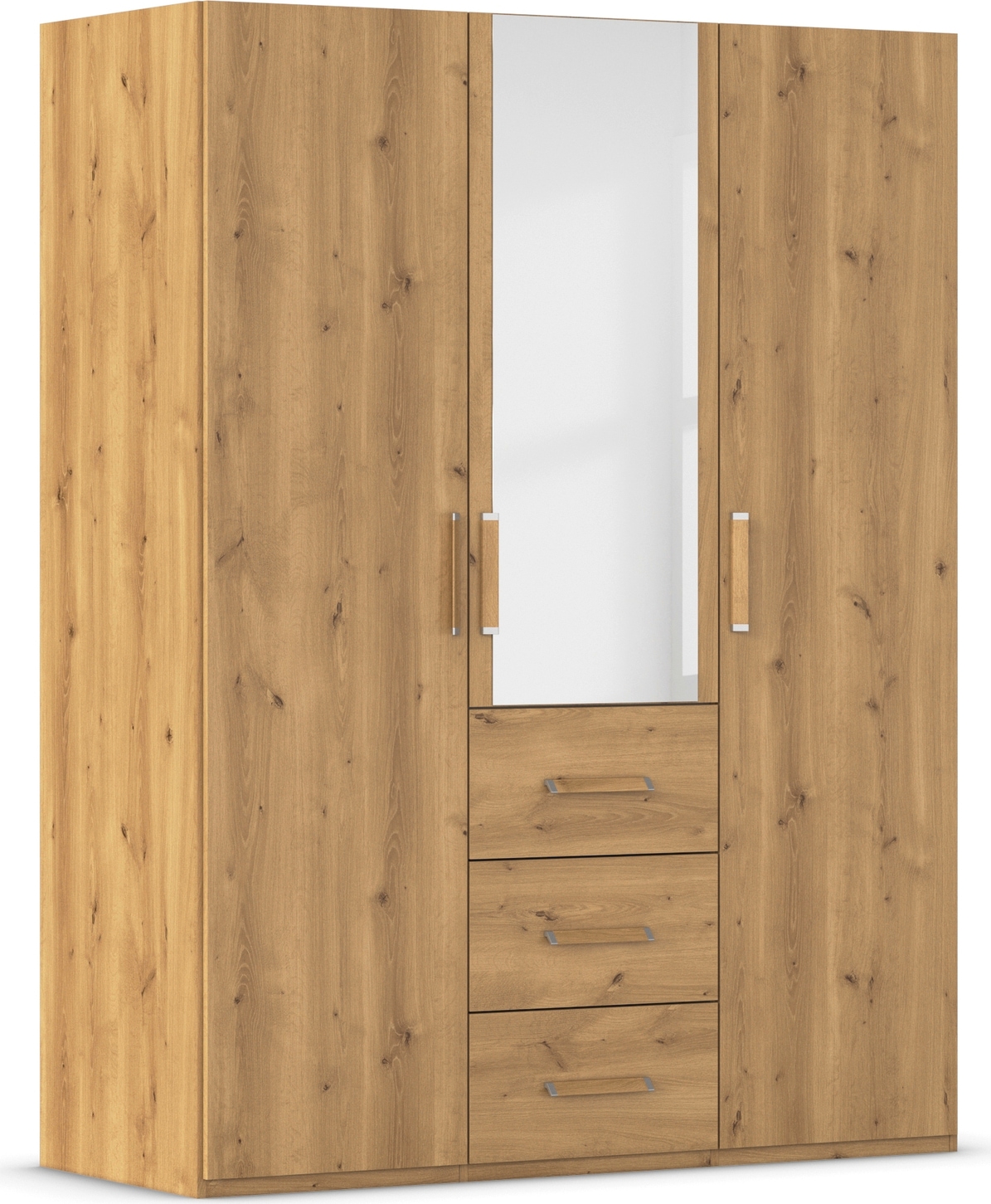 rauch Drehtürenschrank "Kleiderschrank Schrank Garderobe Schlafzimmerschrank EVELYN" in 2 Höhen 197 oder 210 cm erhältlich, inkl. SOFT-CLOSE-FUNKTION, in elegantem Stil mit Schubladen 3 Breiten und 2 Höhen MADE IN GERMANY