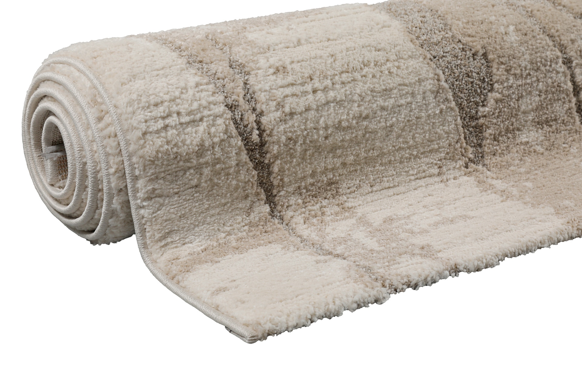 Wecon home Teppich »Fynn«, rechteckig, 18 mm Höhe, Gewebt, Hoch-Tief, pflegeleicht, Natur-Design, Scandi, Wohnzimmer