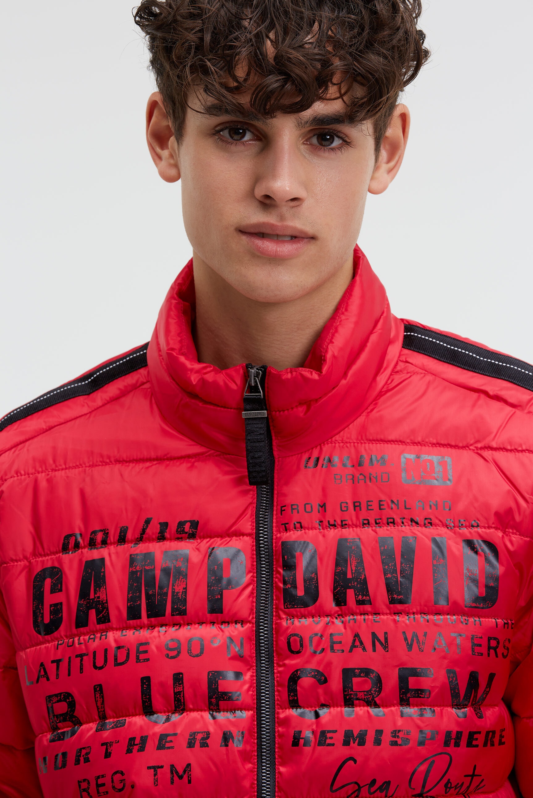 CAMP DAVID Outdoorjacke ohne Kapuze mit Windfangleiste