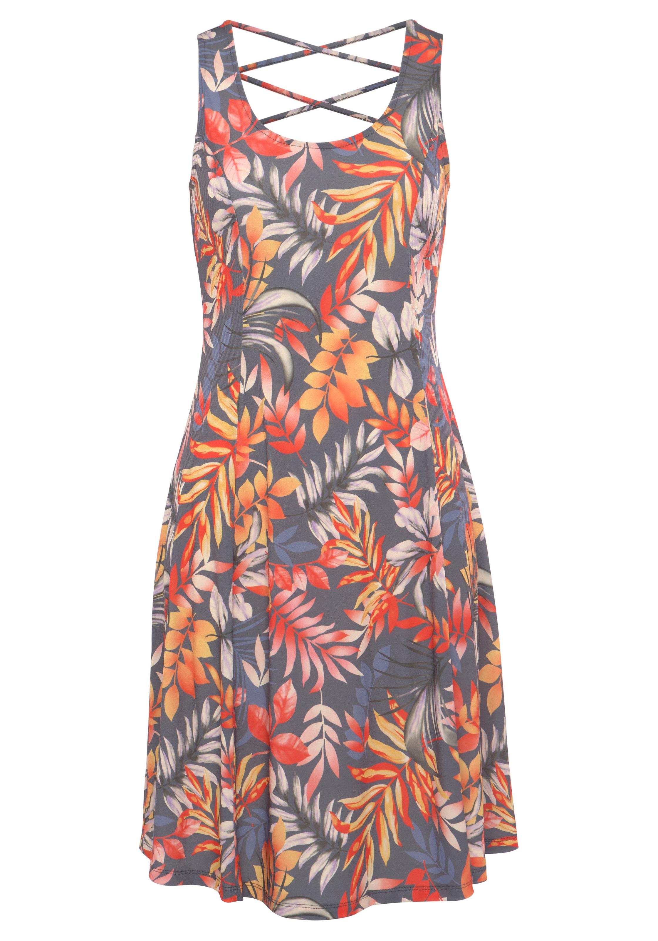LASCANA Strandkleid, mit Zierbändern hinten