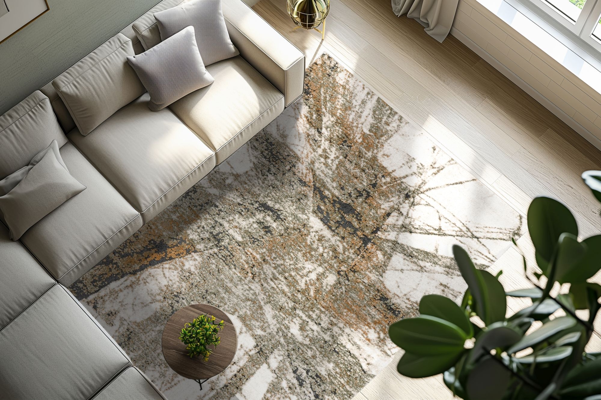 Kayoom Teppich »Firenze 485« rechteckig 22 mm Höhe Kurzflor, Modernes Muster, Fußbodenheizungsgeeignet, Wohnzimmer