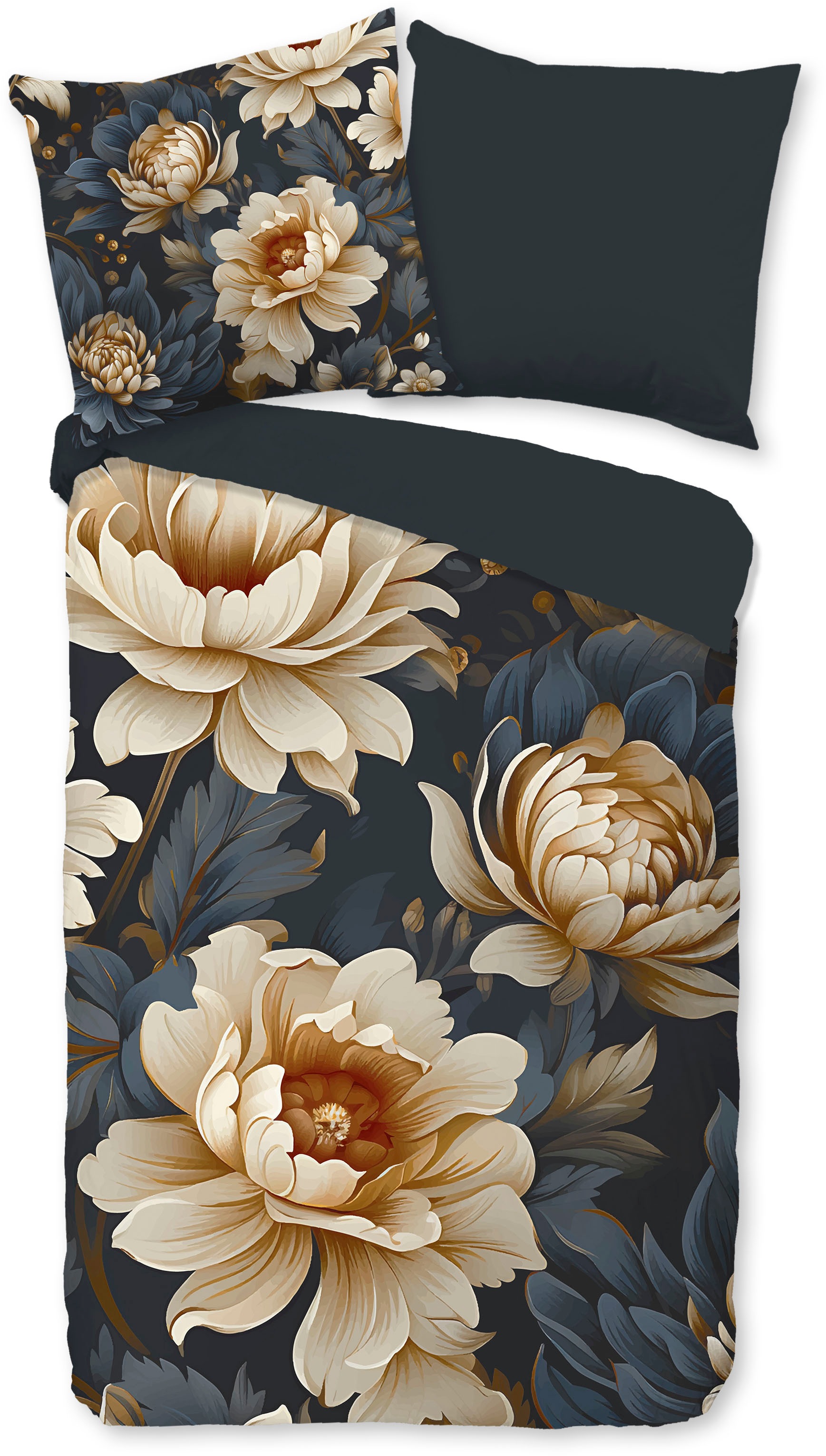 PURE luxury collection Wendebettwäsche "Iron" 2 Stk. tlg. Mikrofaser, 135x2 günstig online kaufen