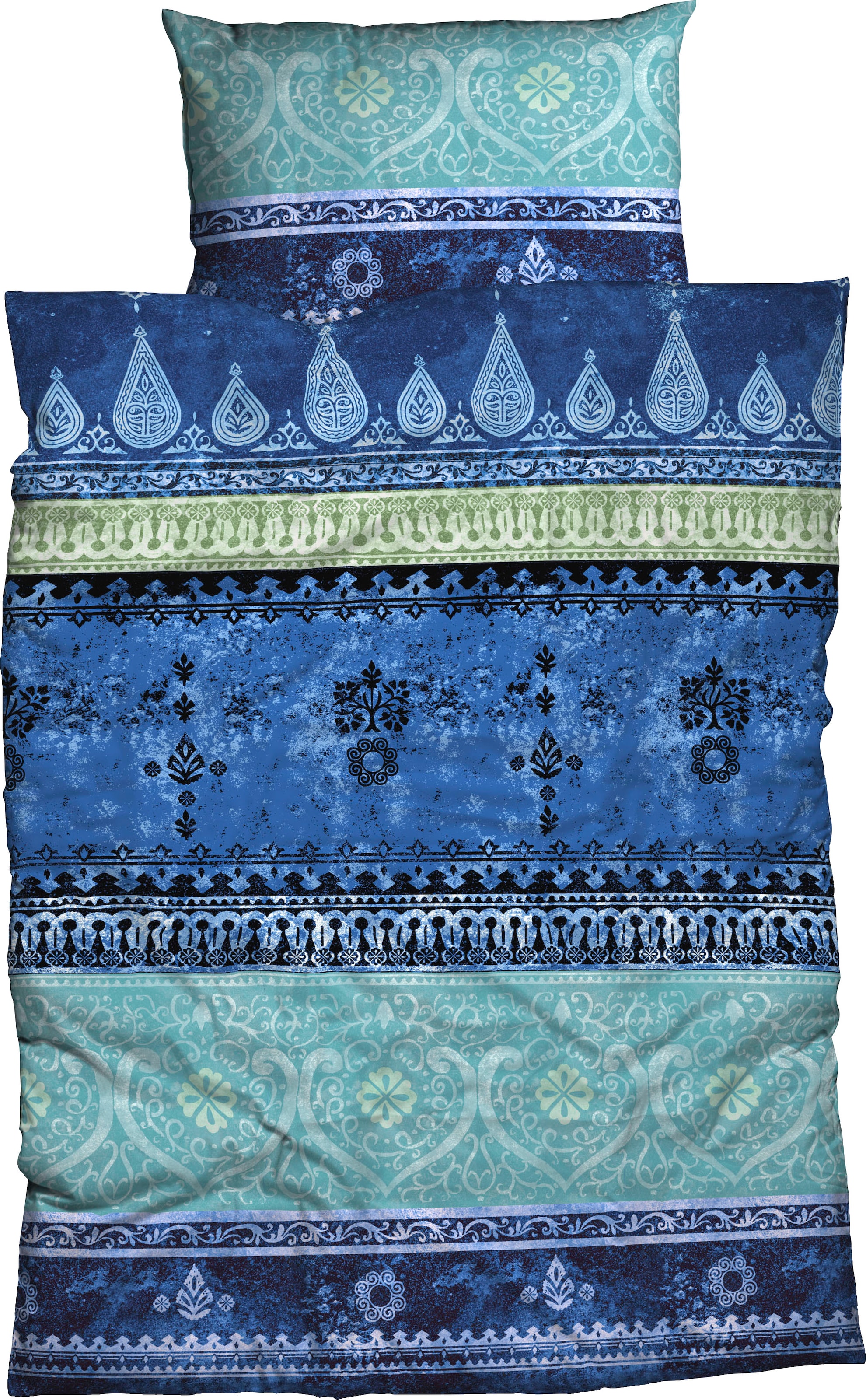 CASATEX Bettwäsche "Indi" 3 Stk. romantisch, orientalisch, weich und gemütlich