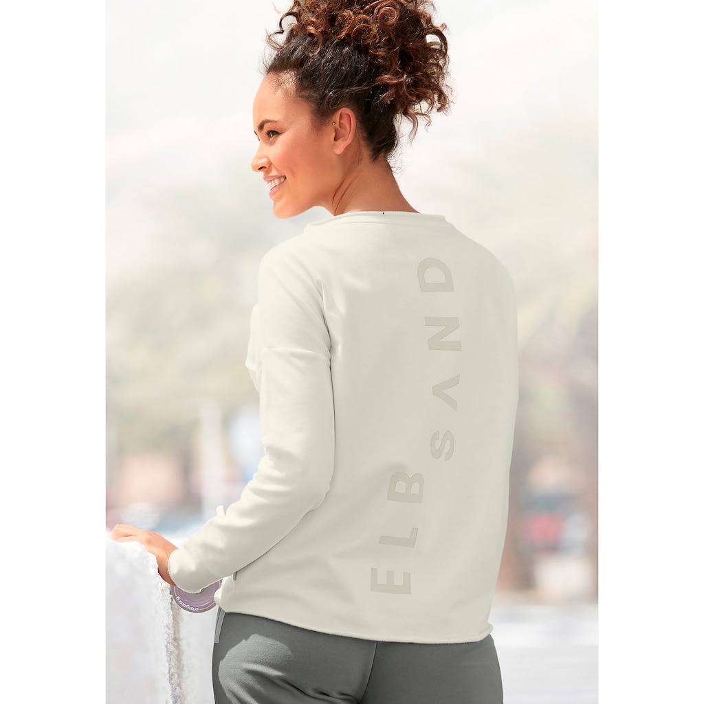 Elbsand Sweatshirt »Raina«, mit Logoprint am Rücken