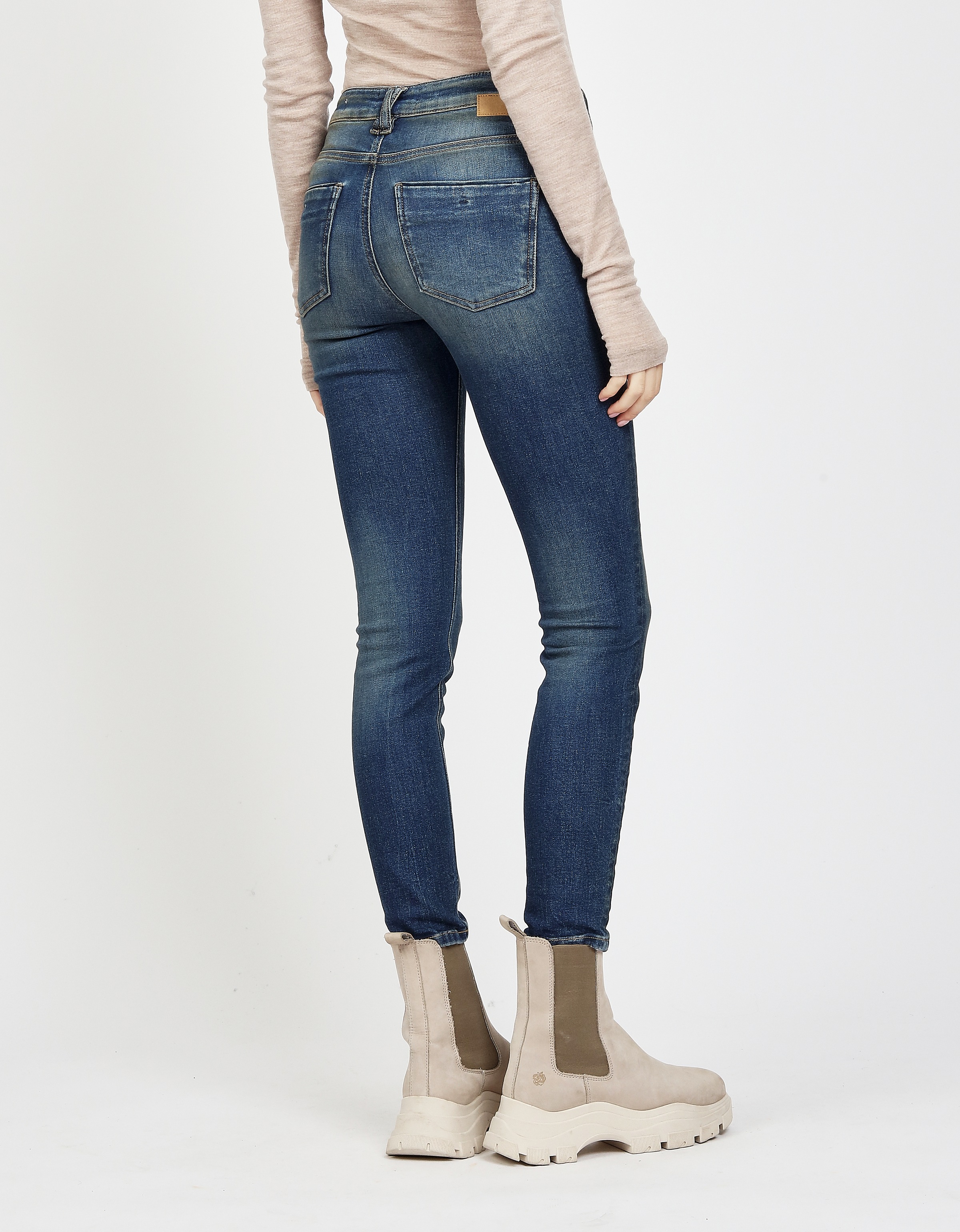 GANG Skinny-fit-Jeans "94LAYLA", mit Used-Effekten günstig online kaufen