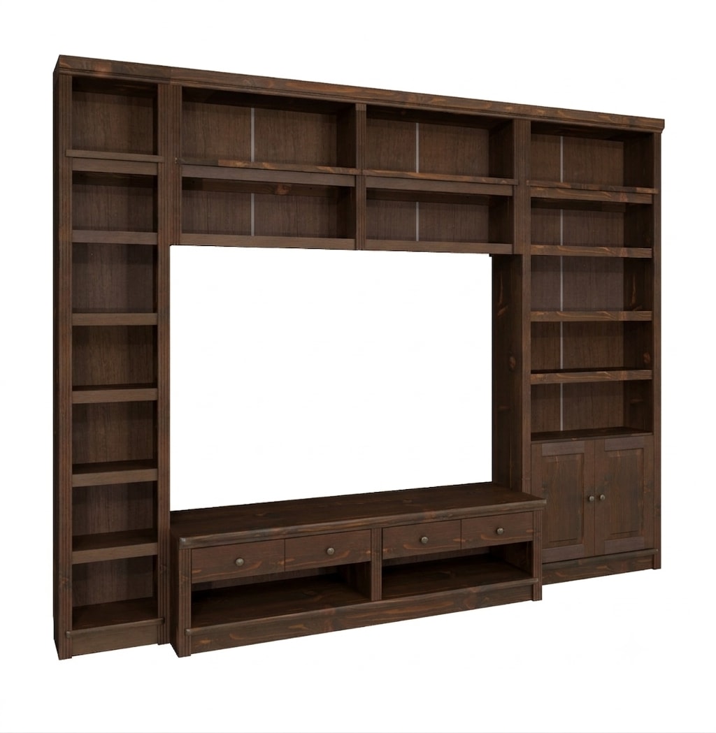 OTTO home Wohnwand "Soeren, 1 Standregal, 1 Wandregal, 1 TV-Lowboard, 1 Bücherregal" Set, 4 Stk. tlg.