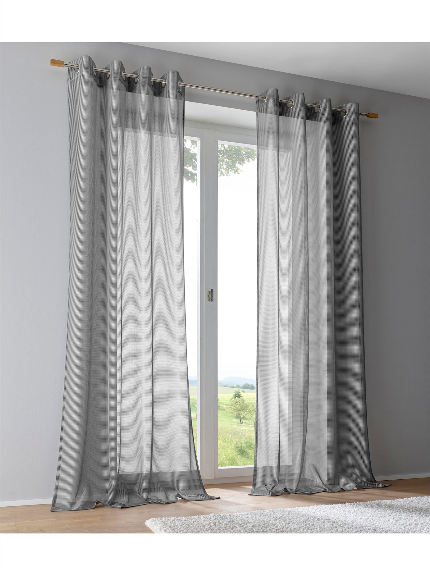 heine home Gardine Ösen 1 Stk. tlg. günstig online kaufen