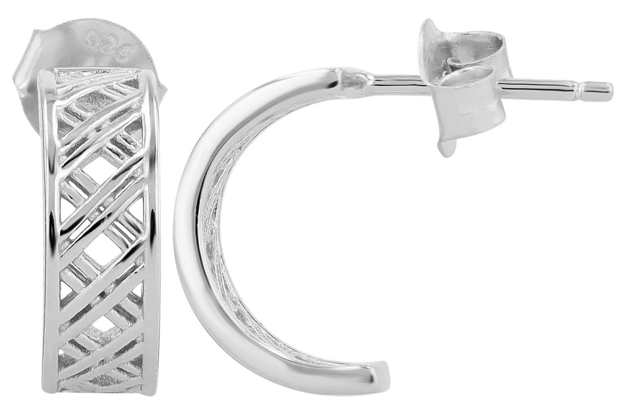 Adelia's Women's Earrings 925 Sterling Silver Silver