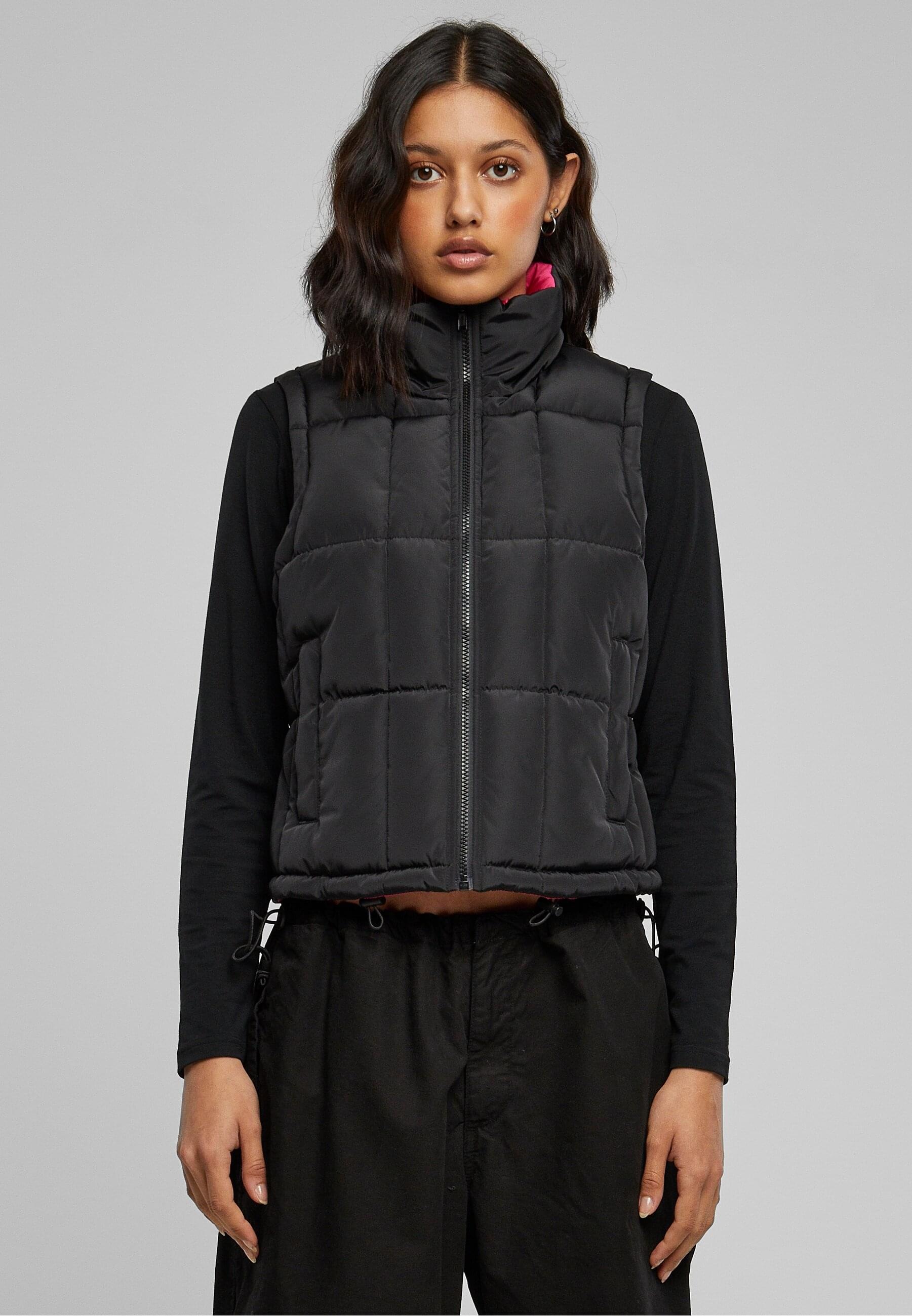 URBAN CLASSICS Steppweste »Urban Classics Damen Ladies Reversible Cropped Puffer Vest«