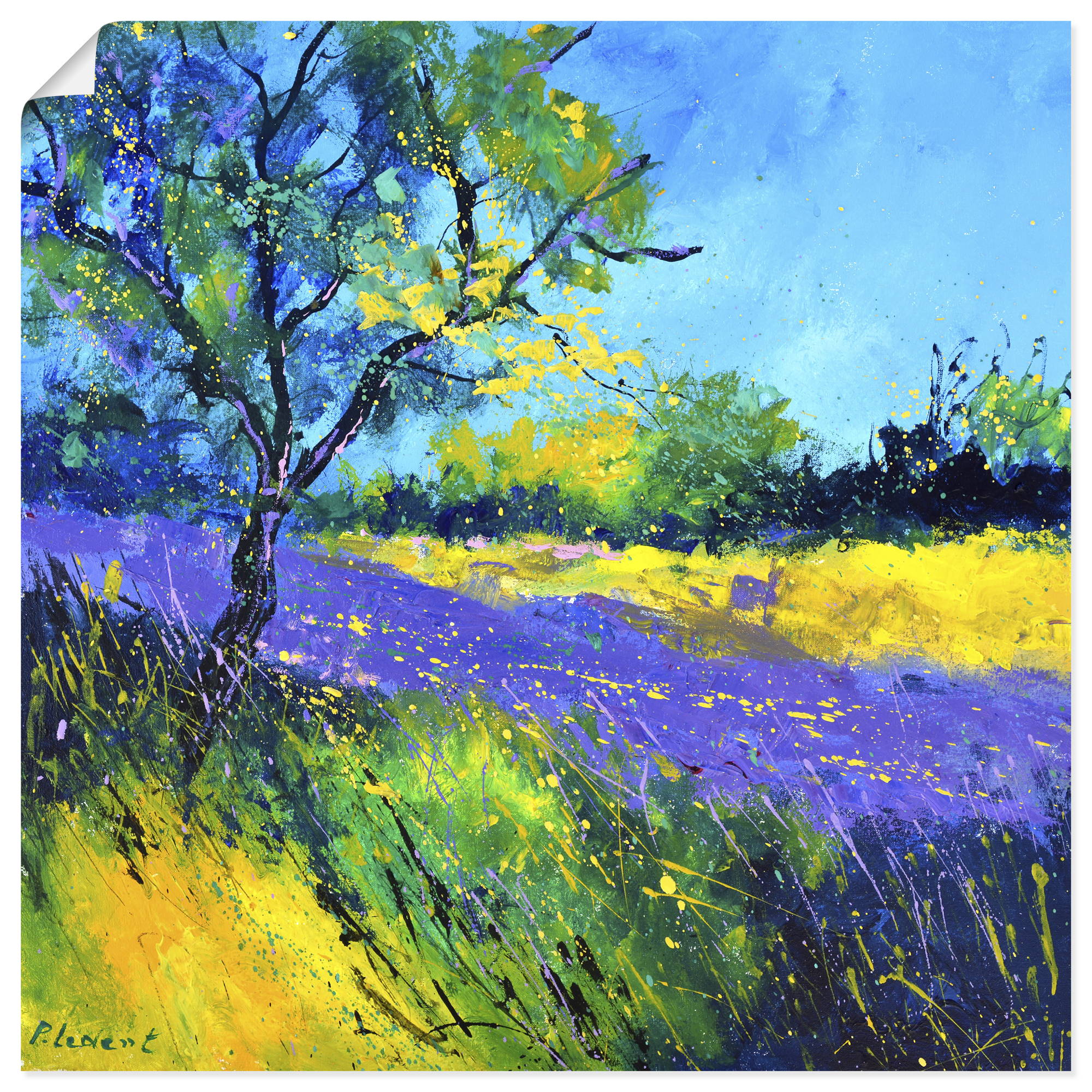 Artland "Lavender field" Wiesen & Baumbilder 1 Stk. tlg. als Alubild, Leinwandbild, Poster, Wandaufkleber in verschied. Größen