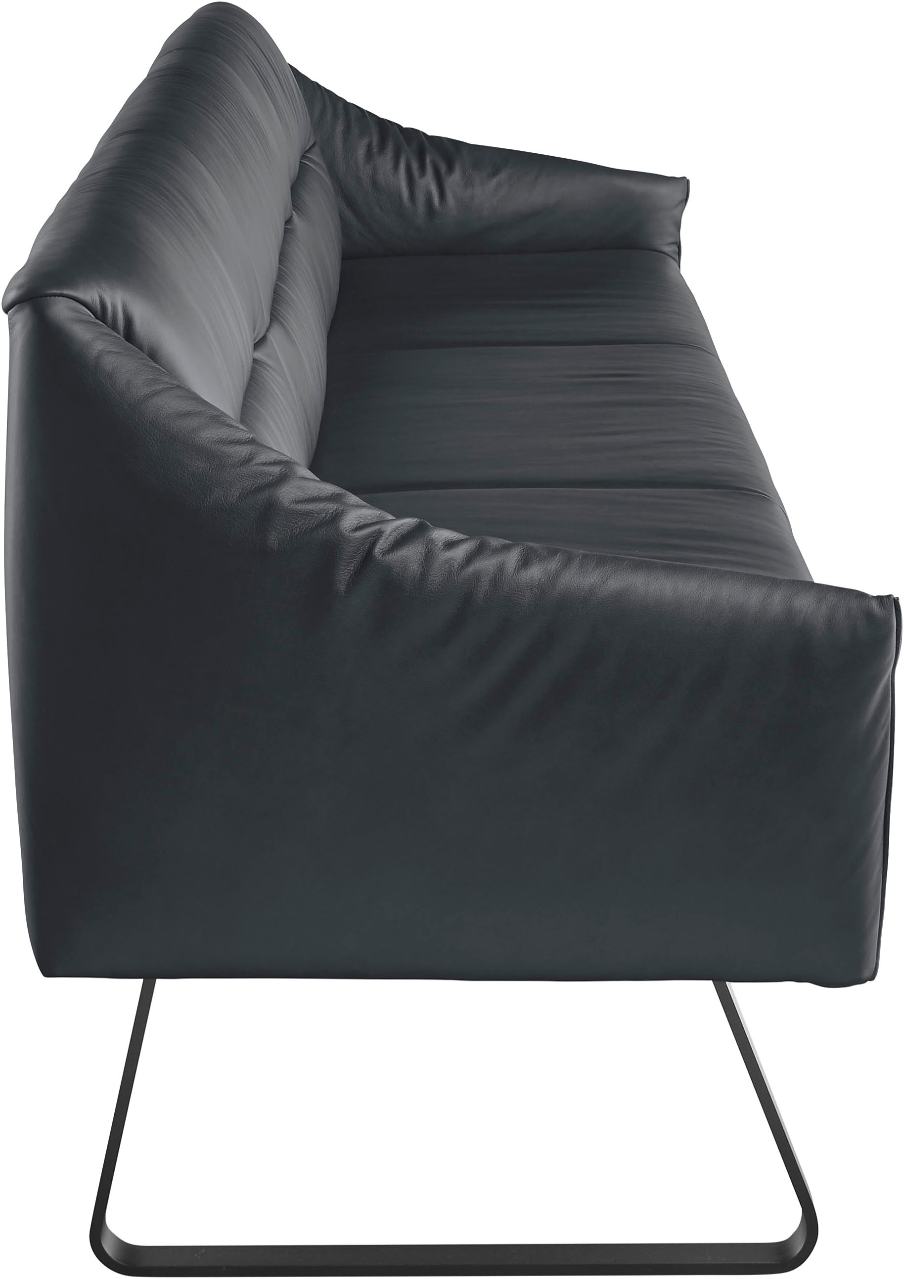 Musterring Essbank »JustB! SP500«, (1 St.), Metallkufe schwarz, verschiedene Farben, Breite 220 oder 250 cm