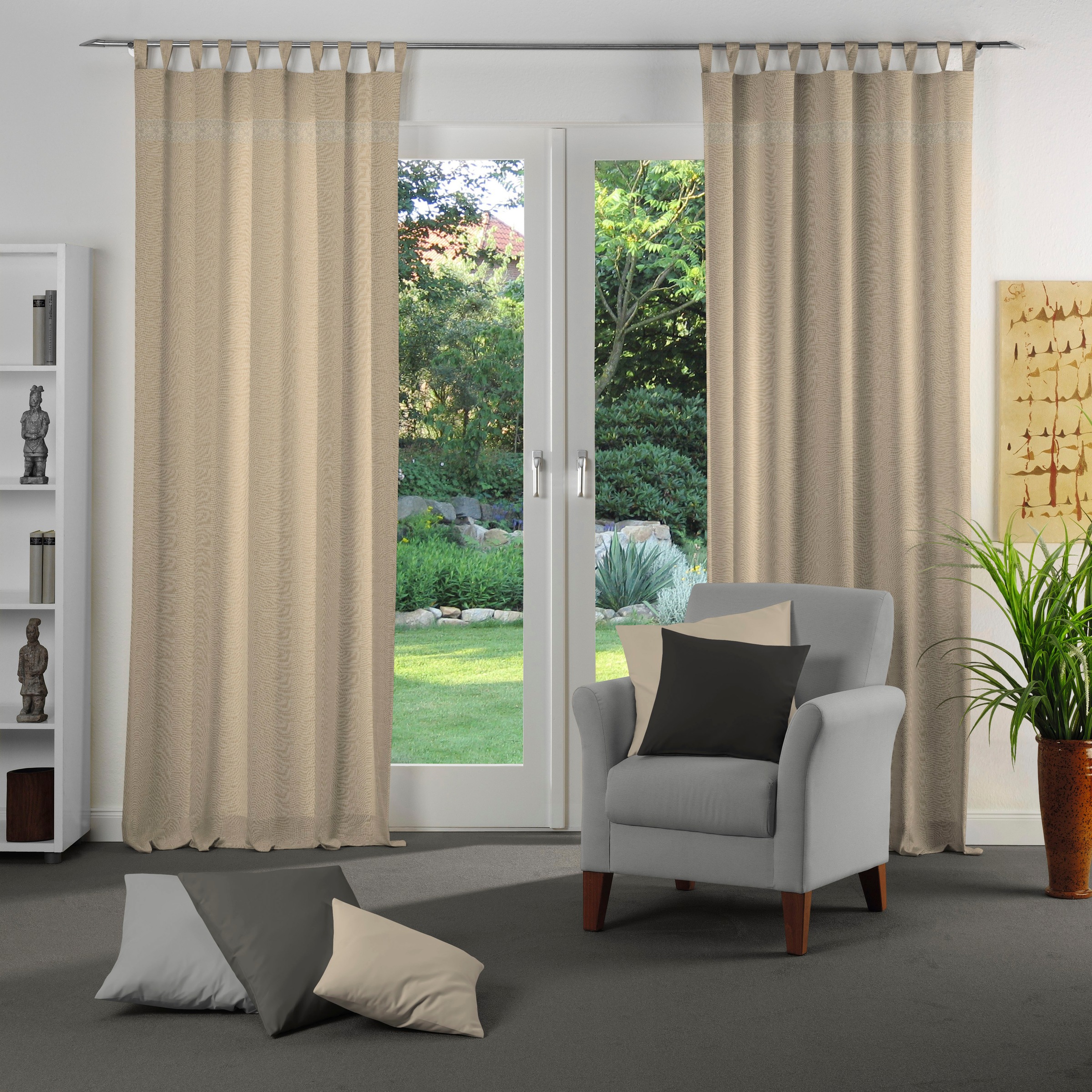 Wirth Vorhang "Wiessee" Schlaufen 1 Stk. tlg. nach Maß günstig online kaufen