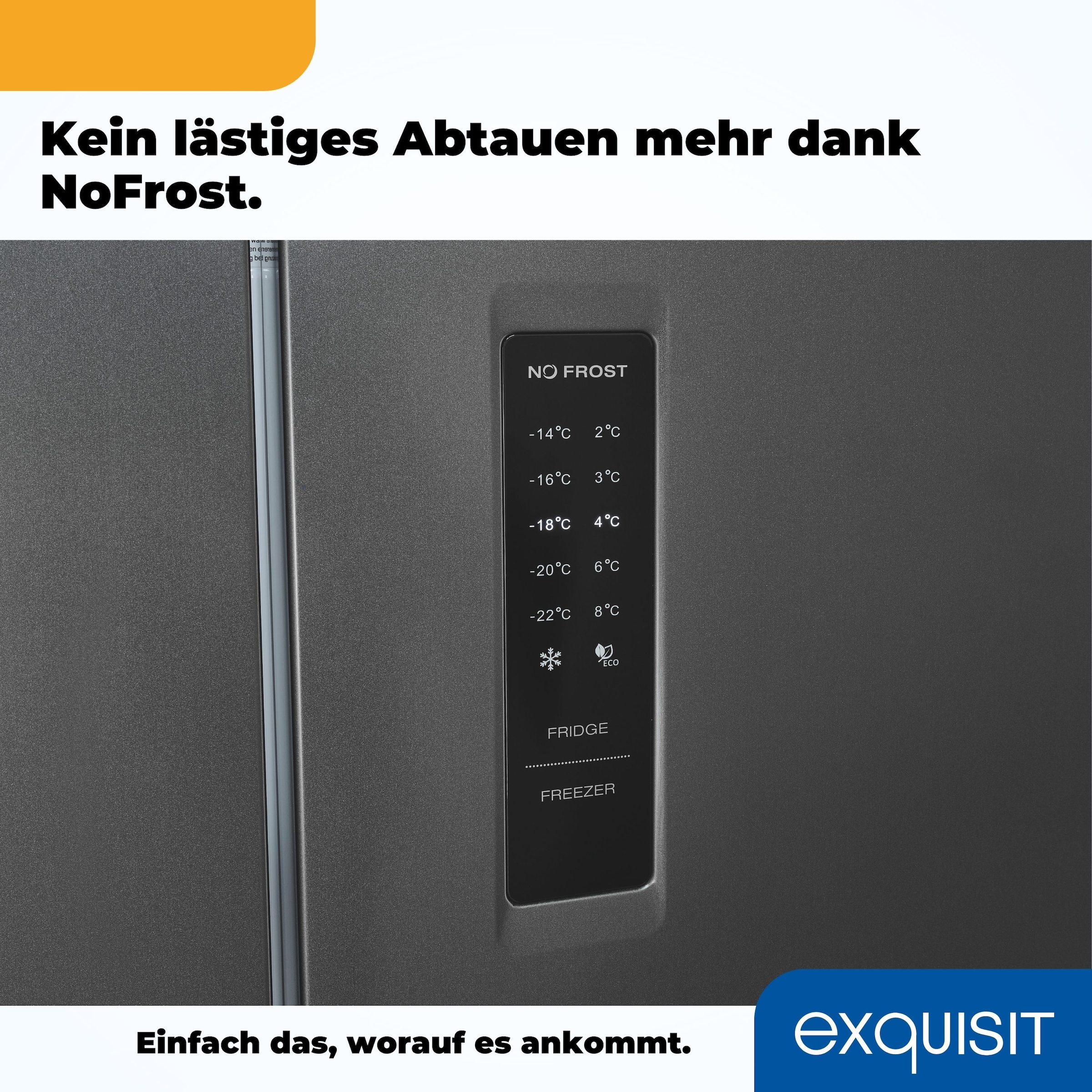 exquisit Multi Door »MD365-125-040D inoxlook-az«