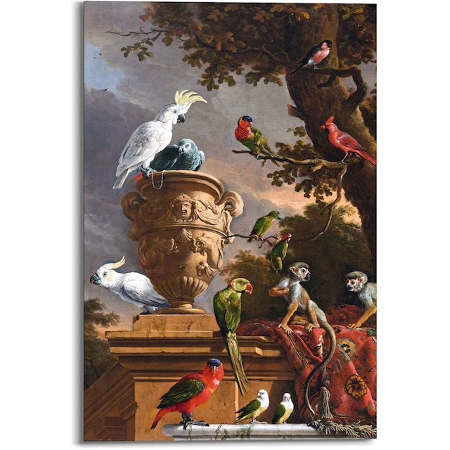 Reinders! Wandbild »Wandbild De Menagerie Melchior d\'Hondecoeter -  Reichsmuseum«, Kunst, (1 St.) bestellen | BAUR