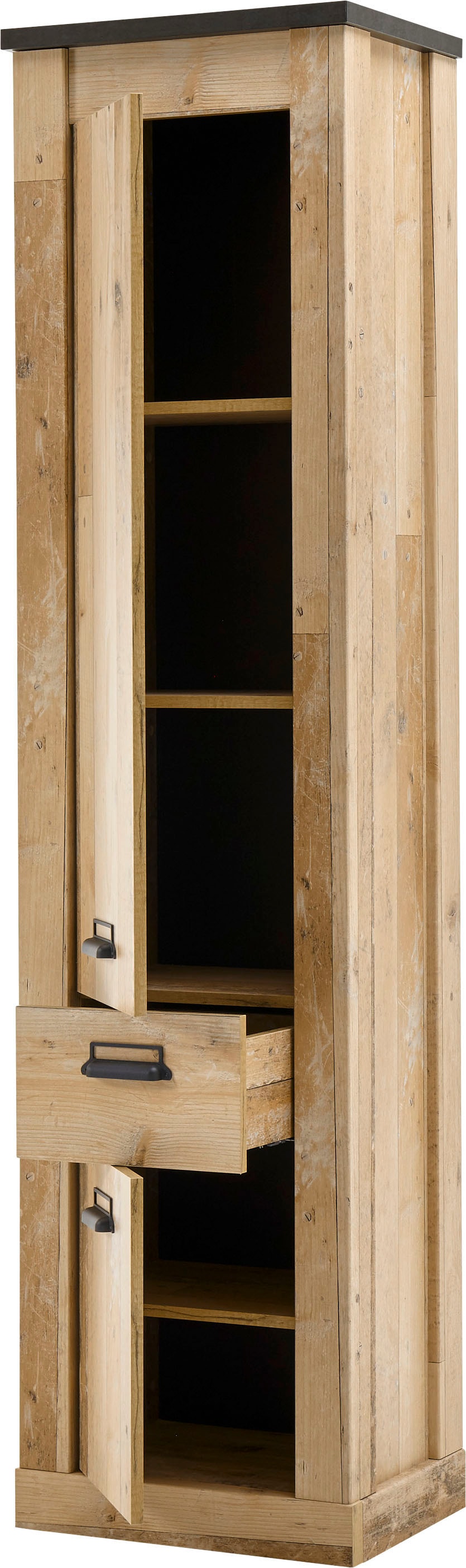 Home affaire Garderoben-Set »SHERWOOD«, (3 St.), mit Scheunentorbeschlag, Apothekergriffe aus Metall, Breite ca. 164 cm