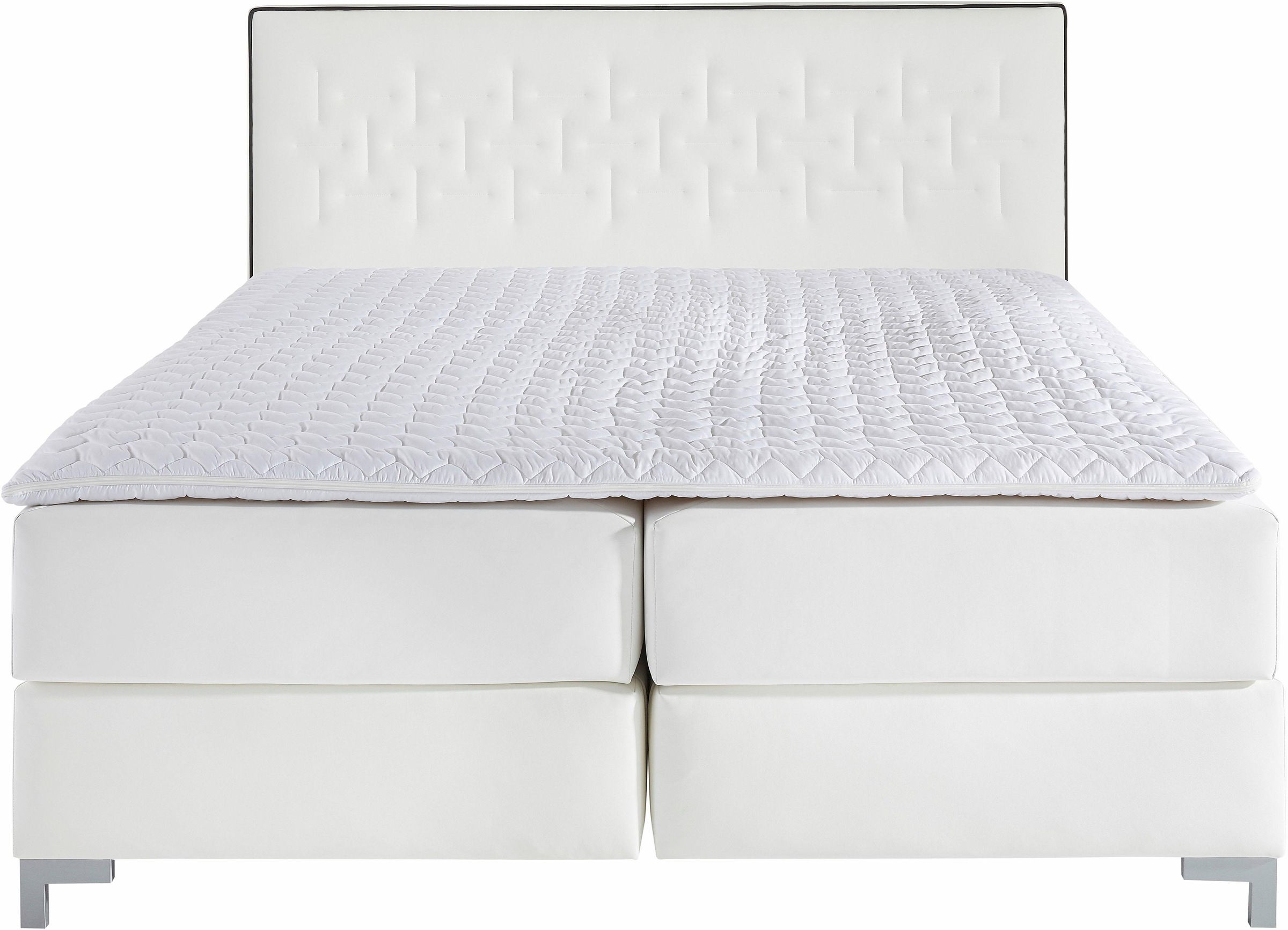 Home affaire Boxspringbett "Coos" mit besonderer Steppung im Kopfteil, 3 Ma günstig online kaufen
