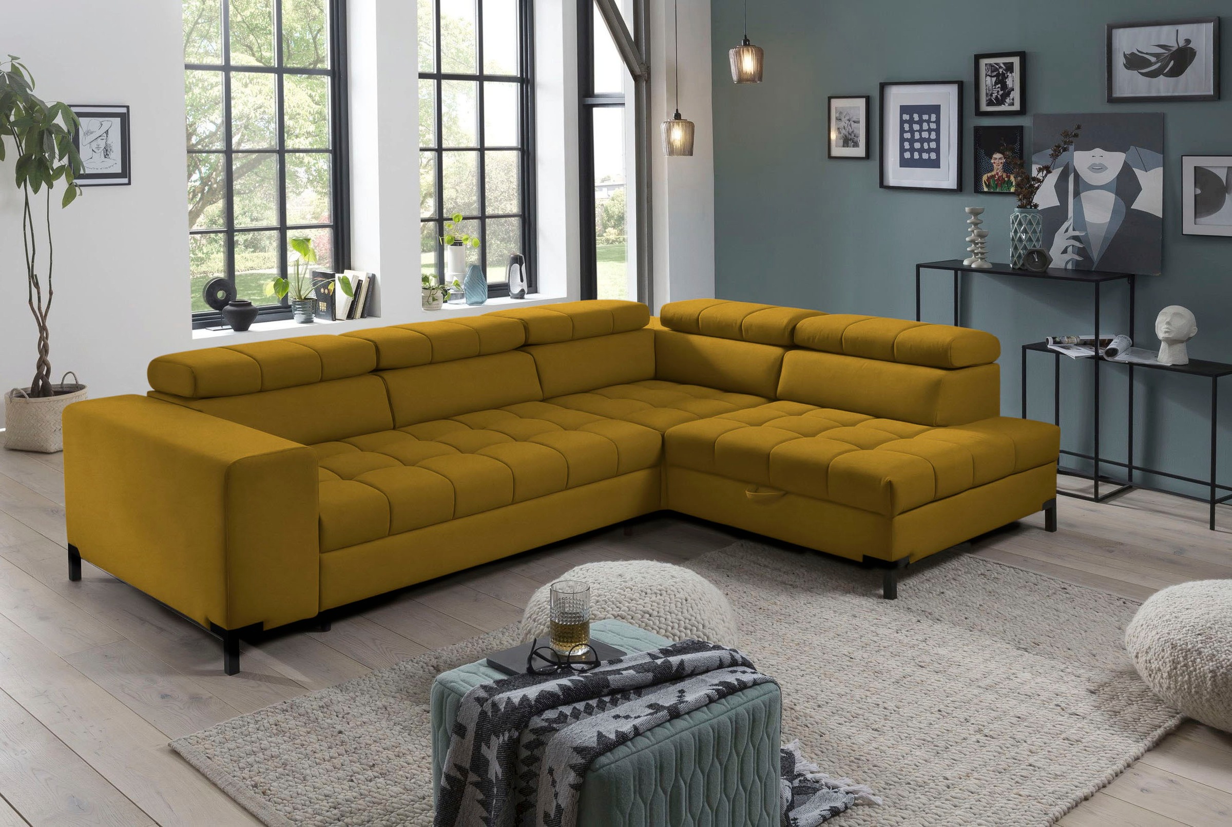 exxpo - sofa fashion Ecksofa "Bocco, hochwertige Verarbeitung, toller Sitzk günstig online kaufen