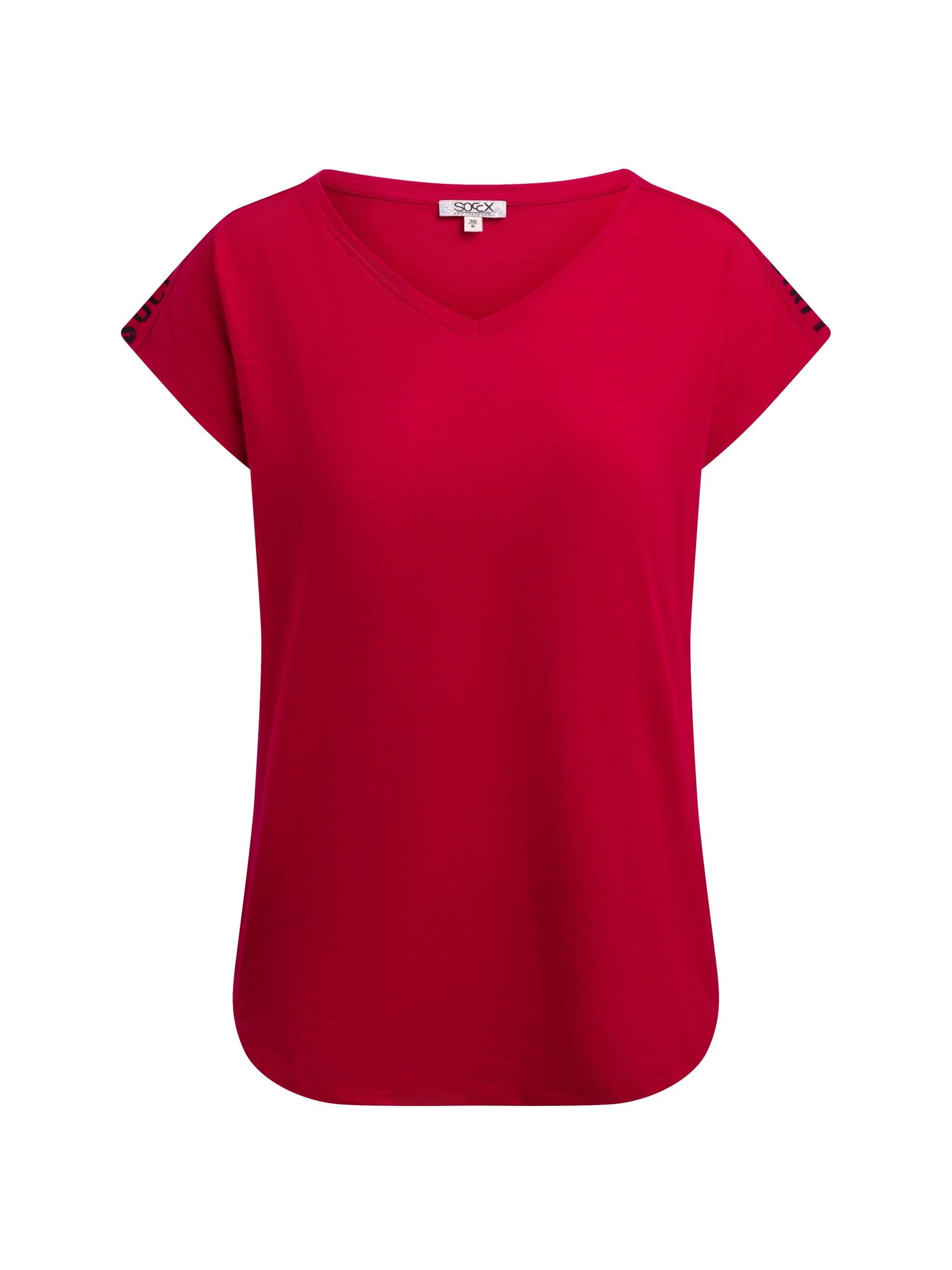 SOCCX V-Shirt mit überschnittener Schulter