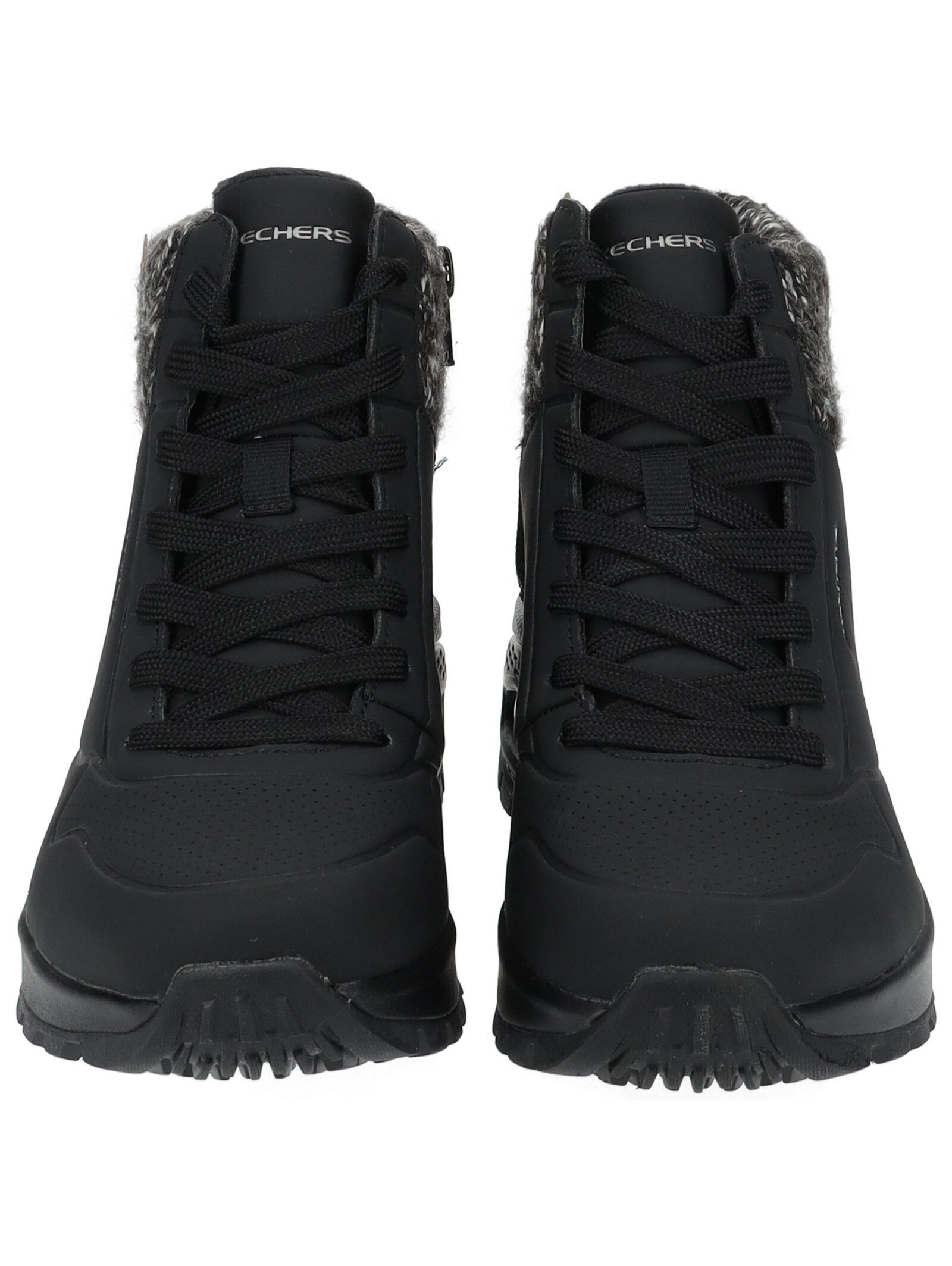 Winterboots SKECHERS "UNO RUGGED", Damen, Gr. 36, schwarz, Lederimitat, Textil, Schuhe Winterboots, Snowboots mit Skech-Air-Luftkammernsohle 2
