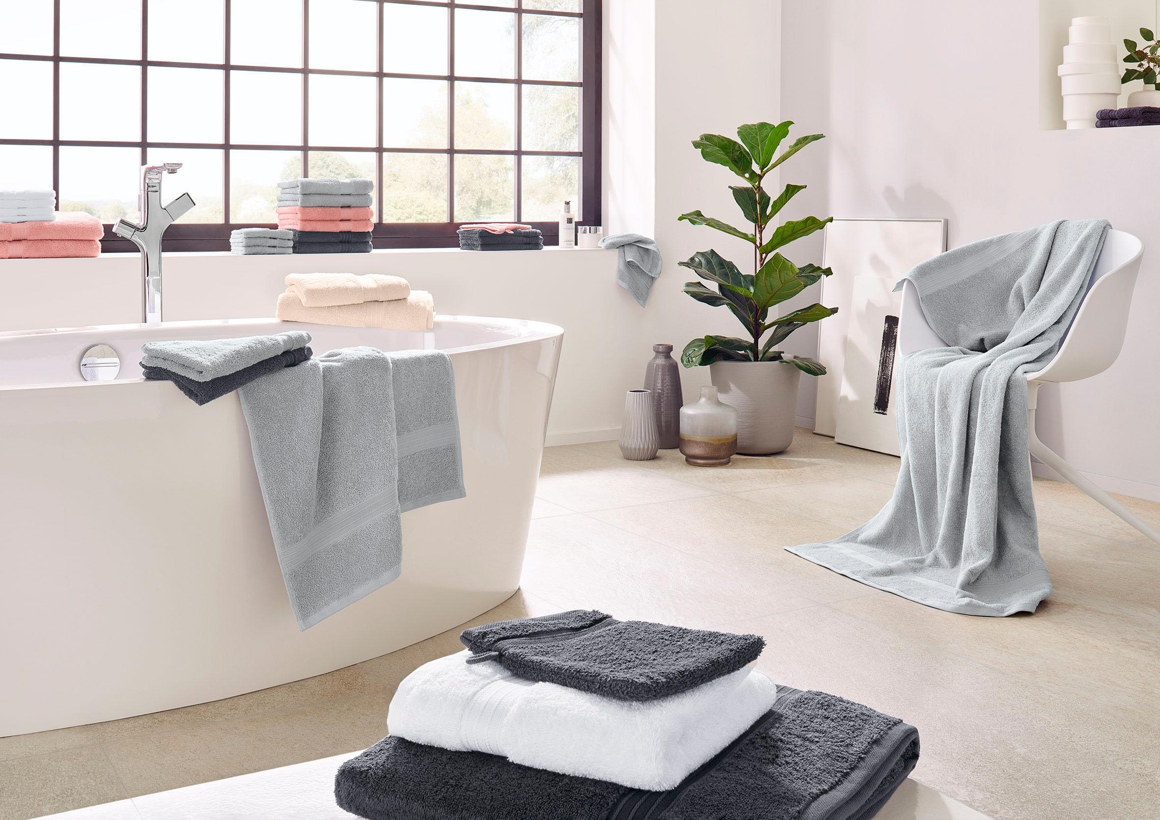 Dyckhoff Handtuch Set »Siena«, Set, 8 tlg., Walkfrottier, in tollen Unifarben