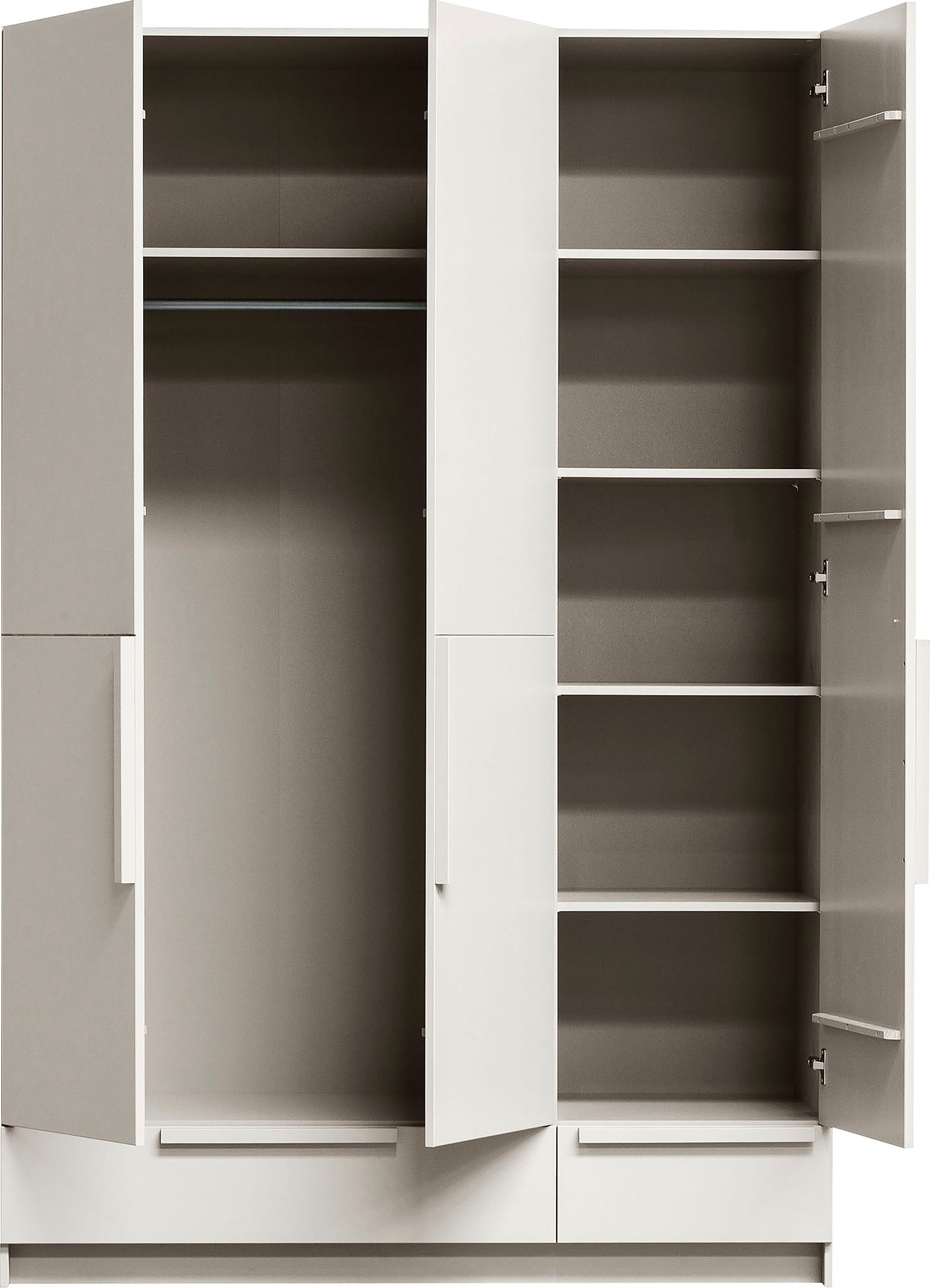 WOOOD Kleiderschrank »Pure«, mit Kleiderstange, Kiefernholz, Höhe 215 cm