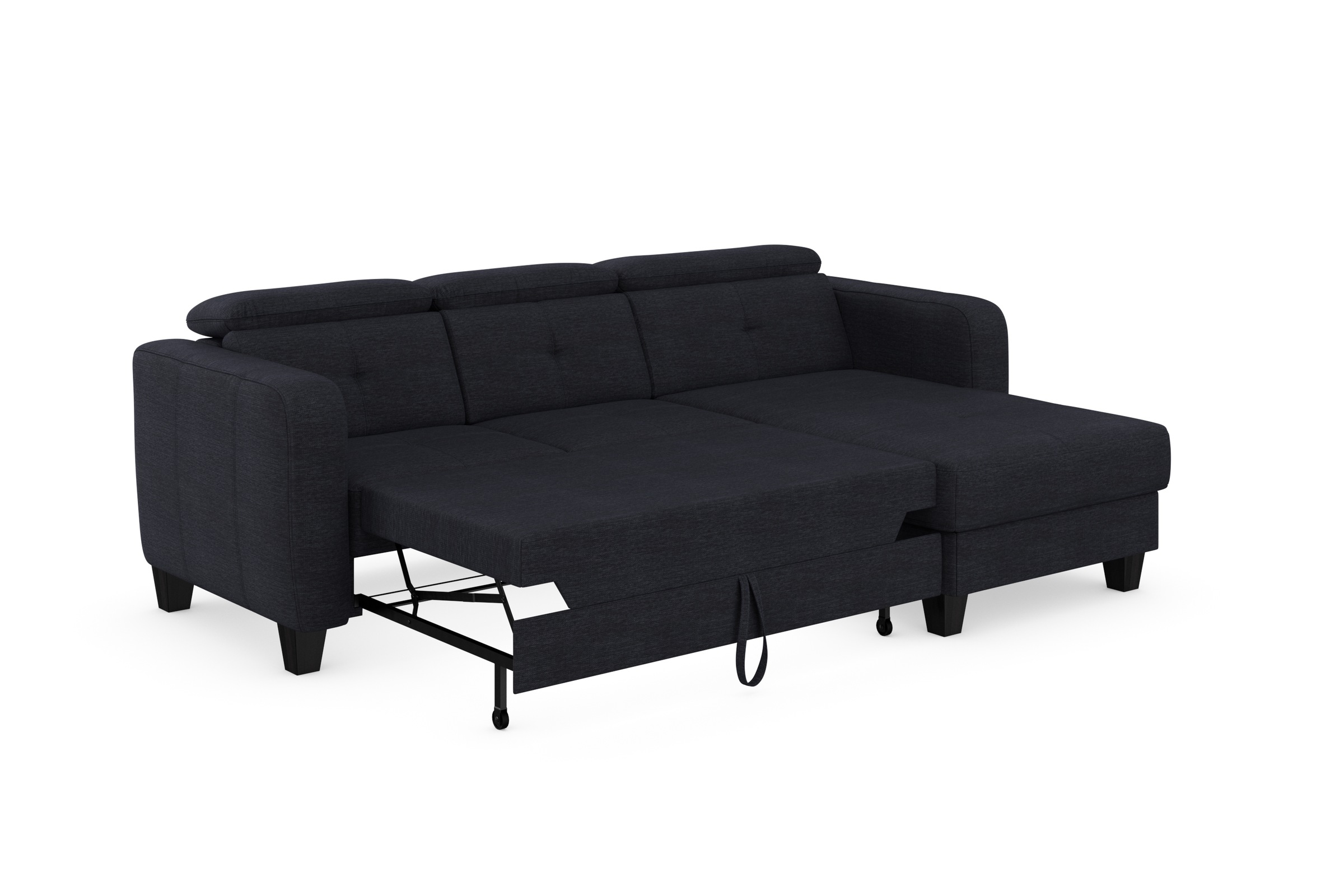 sit&more Ecksofa »Belluci L-Form«, inklusive Federkern, wahlweise mit Bettfunktion und Bettkasten