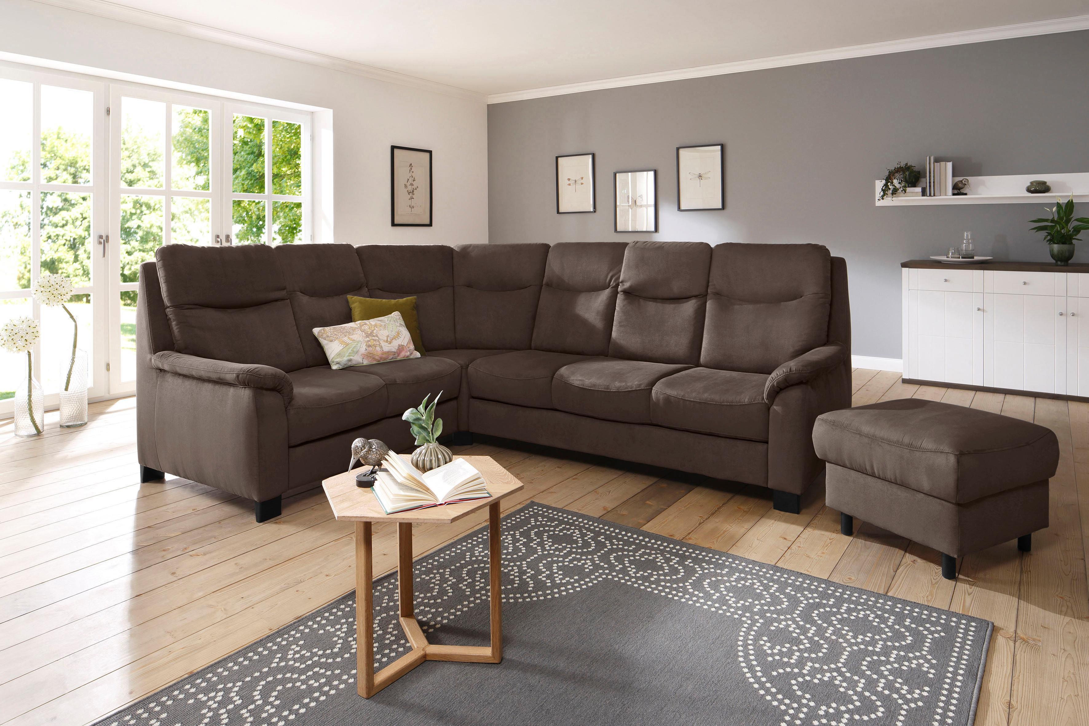 OTTO home Ecksofa "Boccaccio L-Form" mit Federkern, incl. Kopfteilverstellung, wahlweise Schlaffunktion