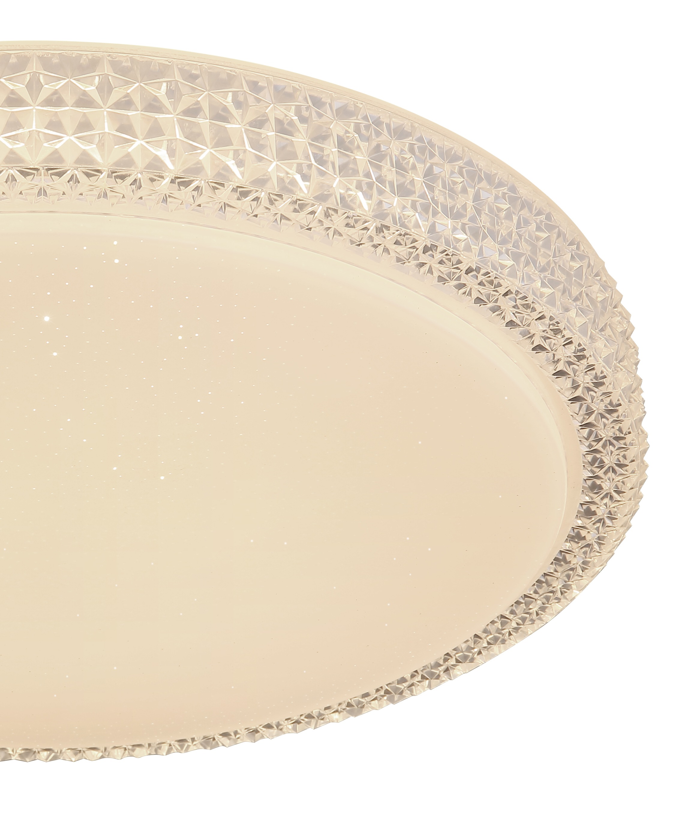 GLOBO LIGHTING Deckenleuchte »OVI« LED-Modul 1 Stk. Deckenleuchte Weiß, Opal/Glas Kristalle, dimmbar, LED 22W