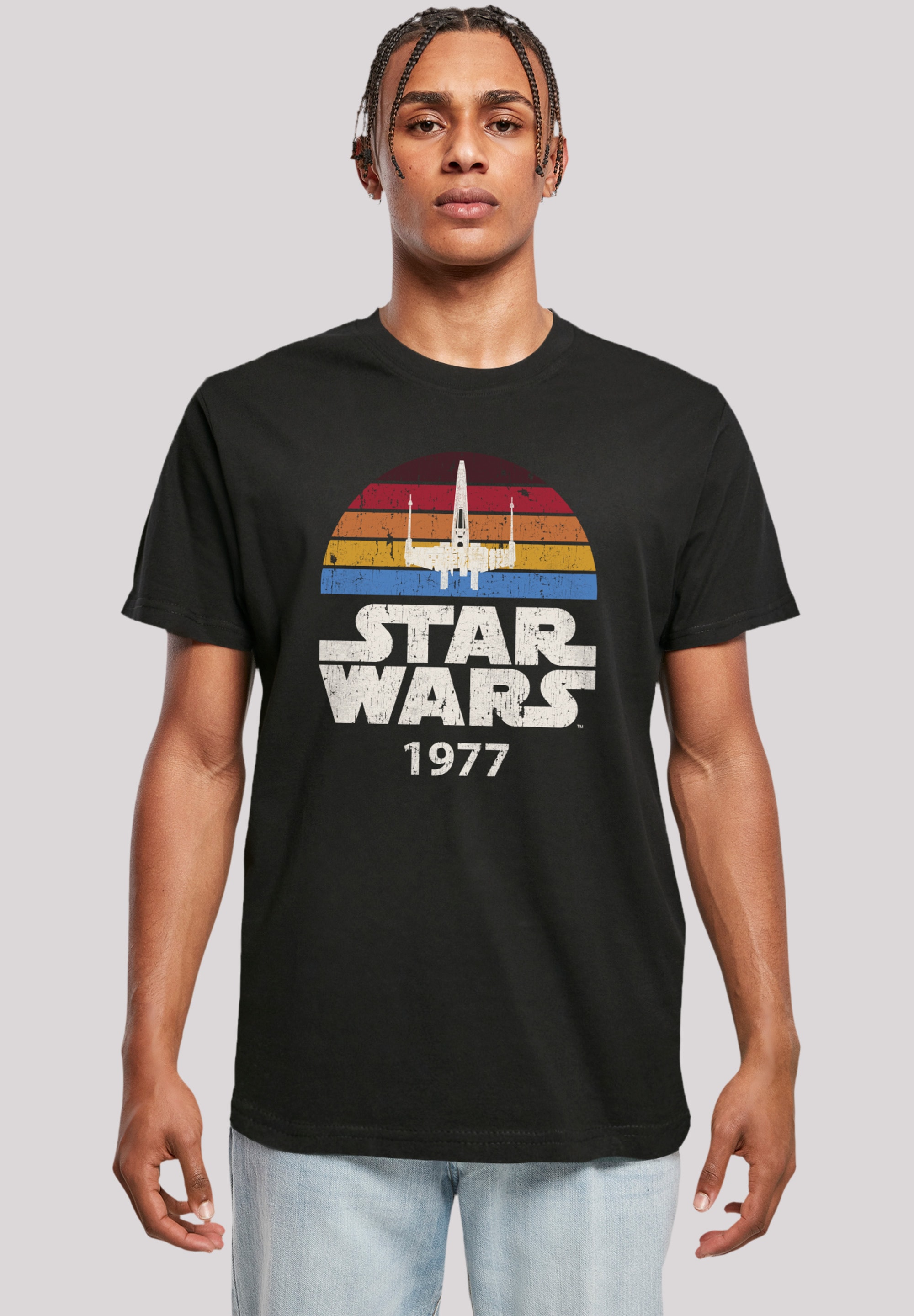 F4NT4STIC T-Shirt »Star Wars X-Wing Trip 1977 T«, Premium Qualität