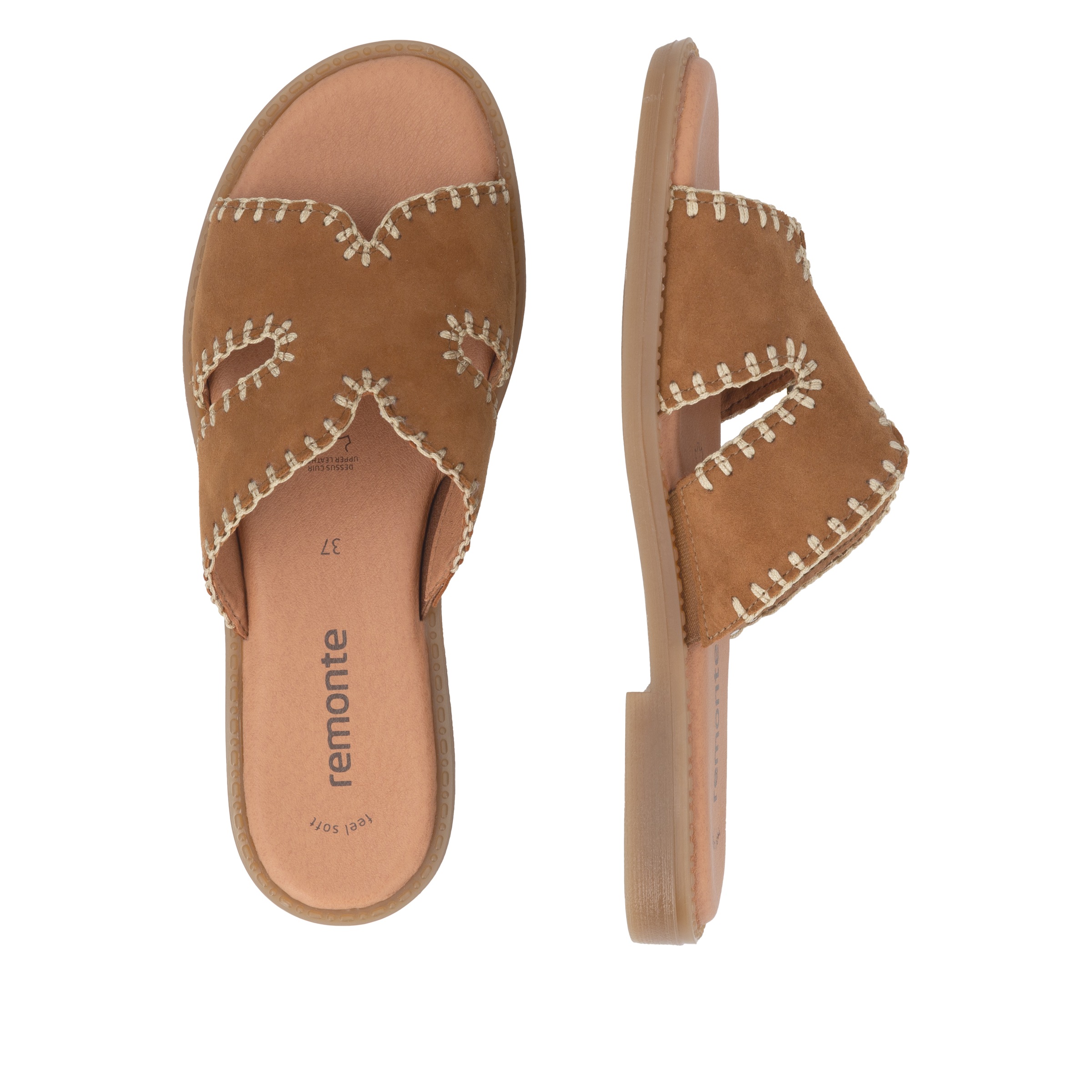 Remonte Pantolette  Sommerschuh, Flat, Strandschuh mit Feel Soft-Ausstattung