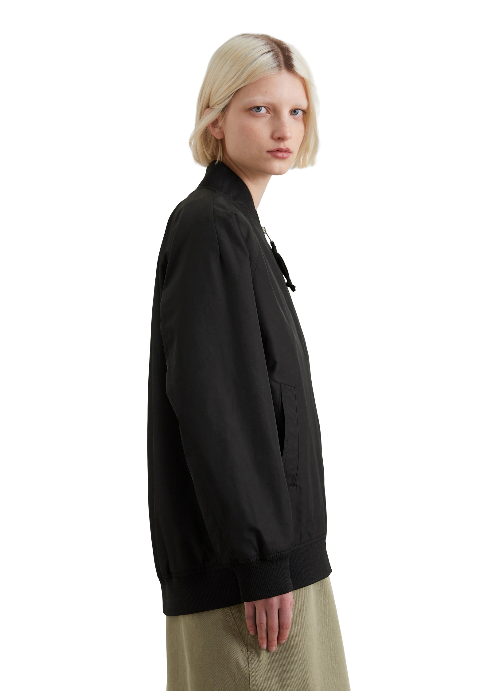 Marc O'Polo DENIM Outdoorjacke »aus recyceltem Polyester-Twill«, ohne Kapuze
