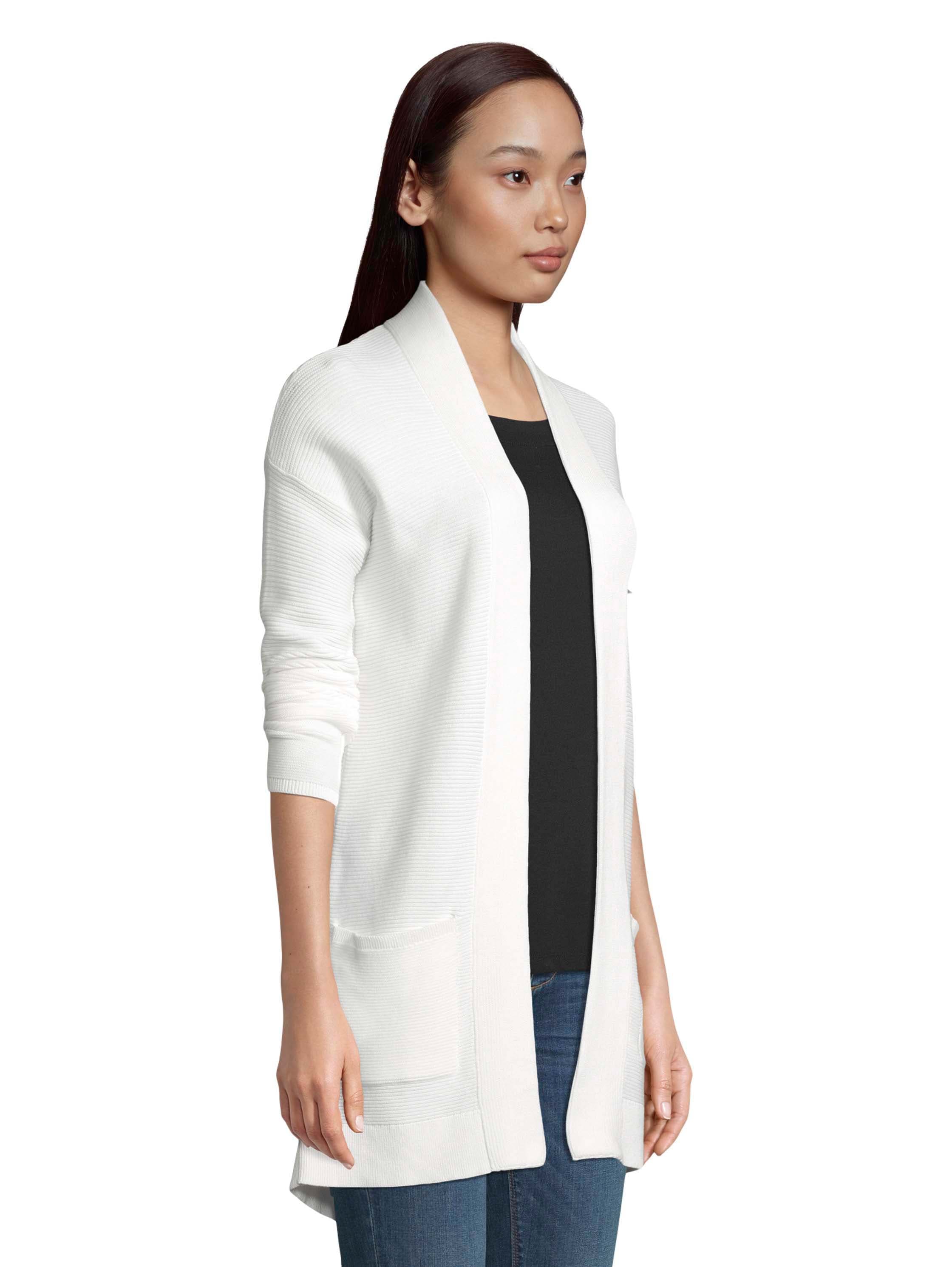 TOM TAILOR Longstrickjacke, aus Rippstrick mit aufgesetzten Taschen