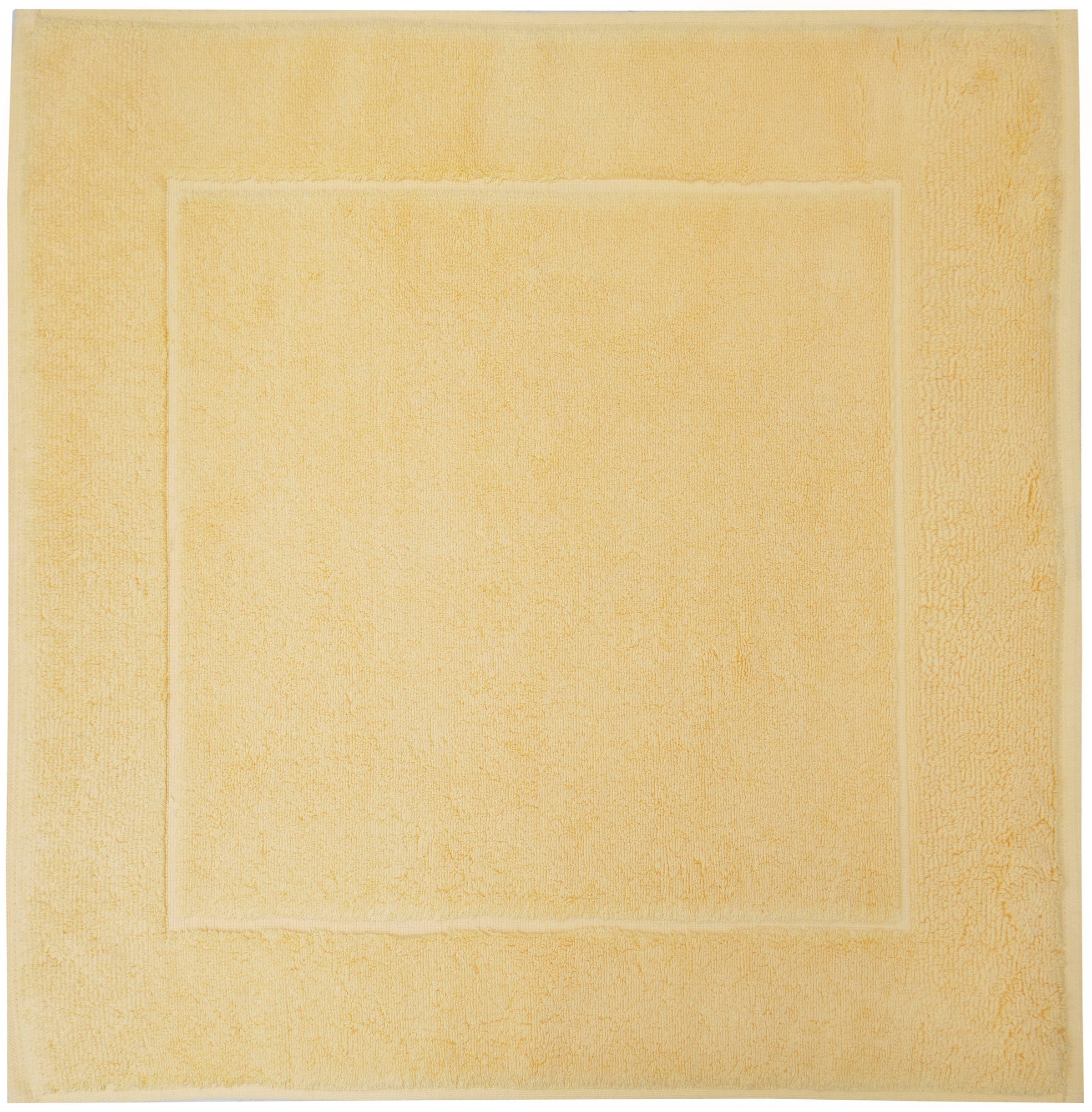 "Badematte FRAMSOHN FROTTIER ""Uni Basic Hotelmatte"" Gr. 3, gelb (lemon), H:11mm, Baumwolle, Badematten, Badematte, große Farbpalette, Hergestellt