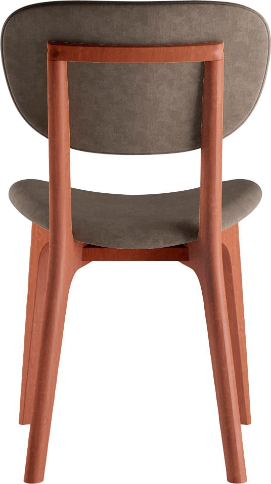 INOSIGN Stuhl »COZY Made in Italy«, (Set), 2 St., Microfaser, Gestell in Buche, Kirsch- oder Nussbaum, Massivholz, Design Stuhl
