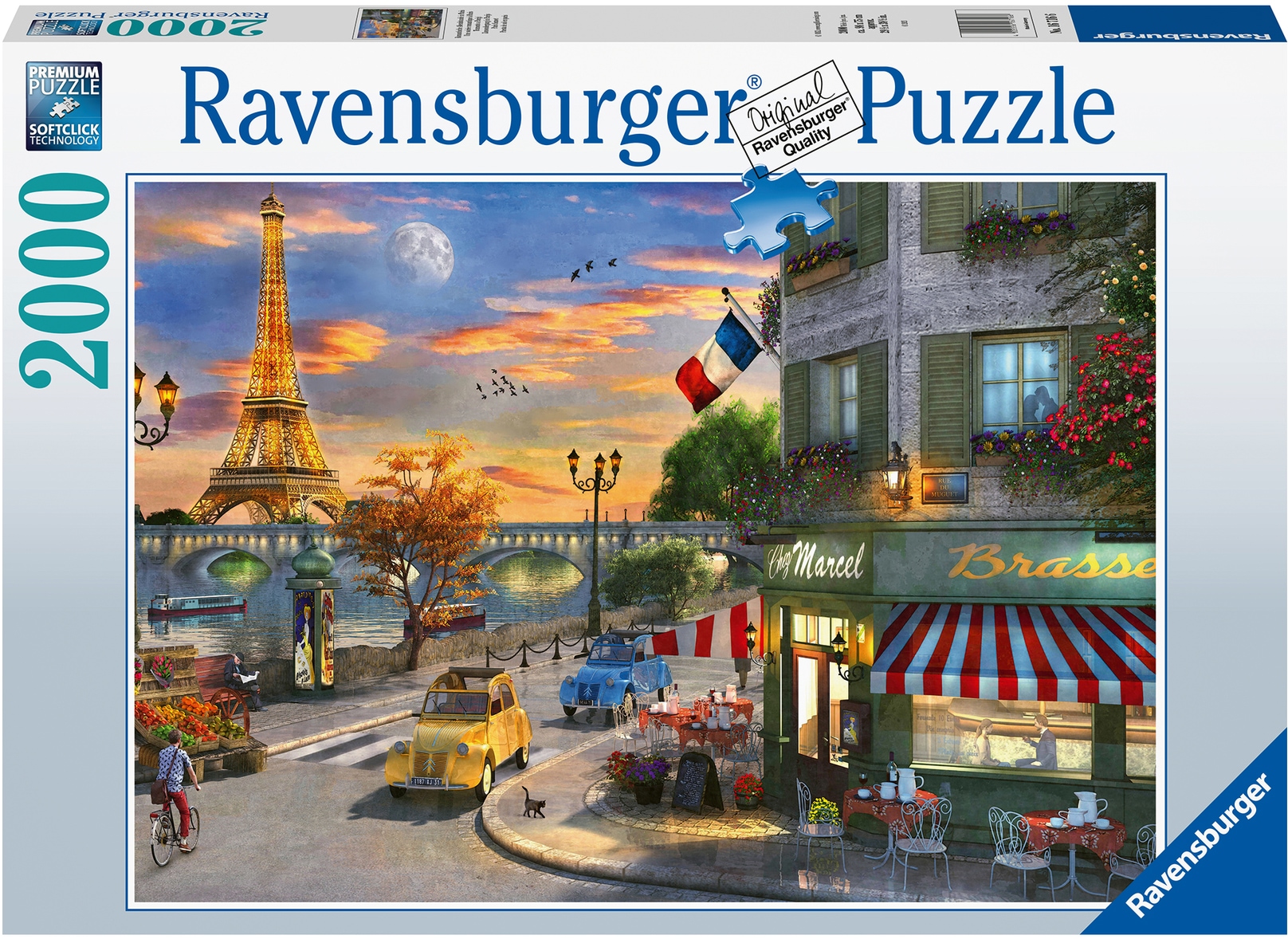 Ravensburger Puzzle »Romantische Abendstunde in Paris«, Made in Germany