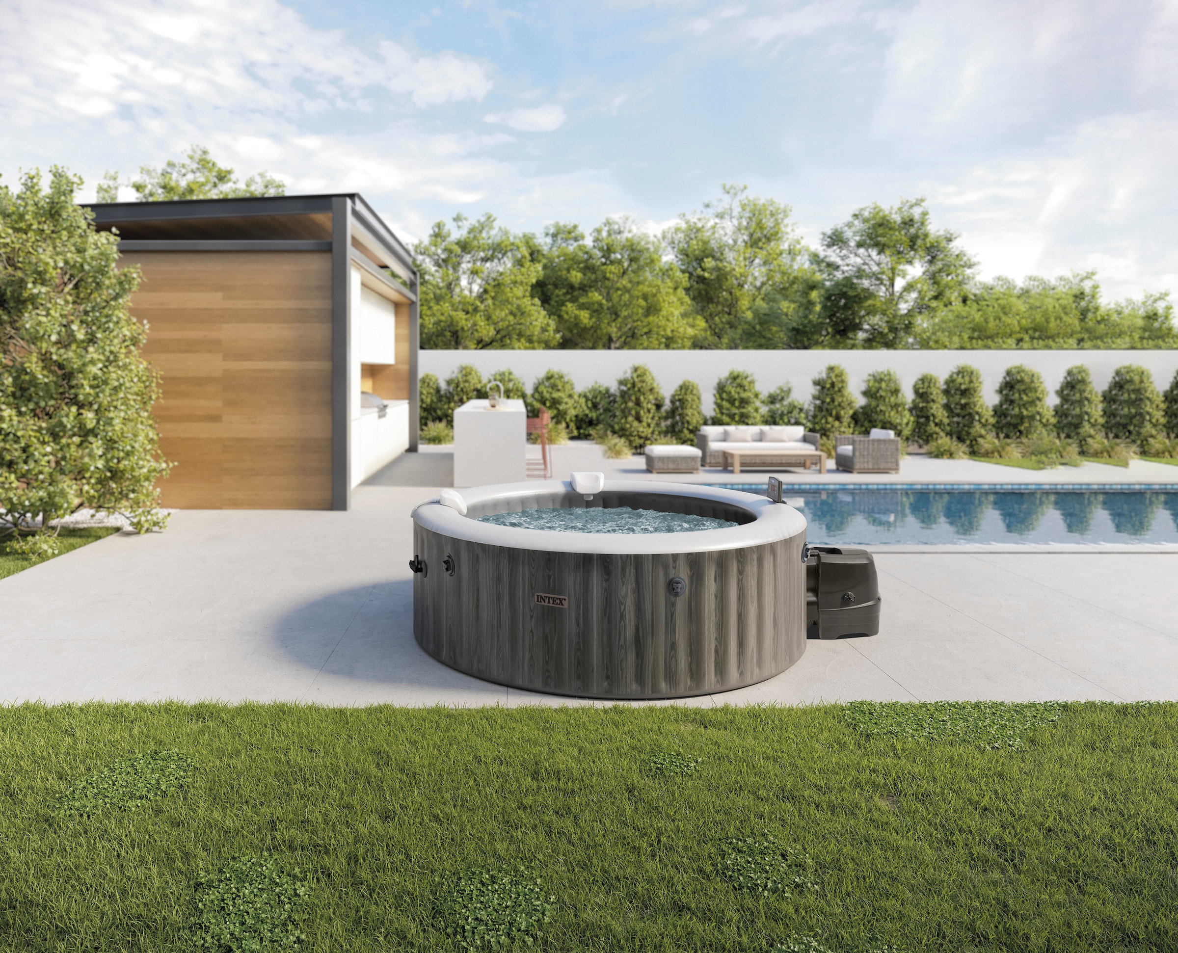 Intex Whirlpool "Greywood Deluxe" günstig online kaufen